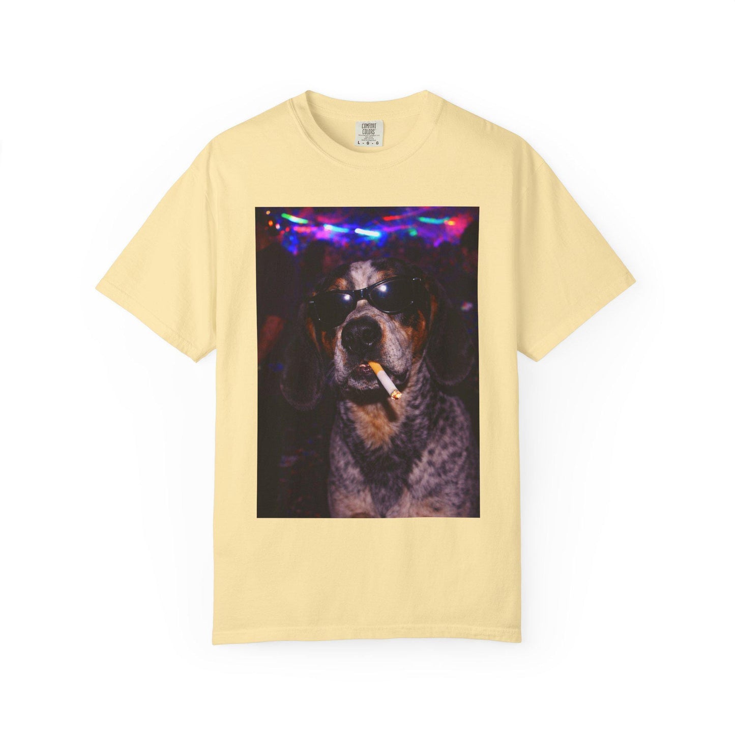 Funny Coonhound Shirt, Hilarious Blue Tick Dogs Smoking Night Club T-Shirt, Party Animal Tee Gift, I Got That Dog In Me y2k Rave Tshirt