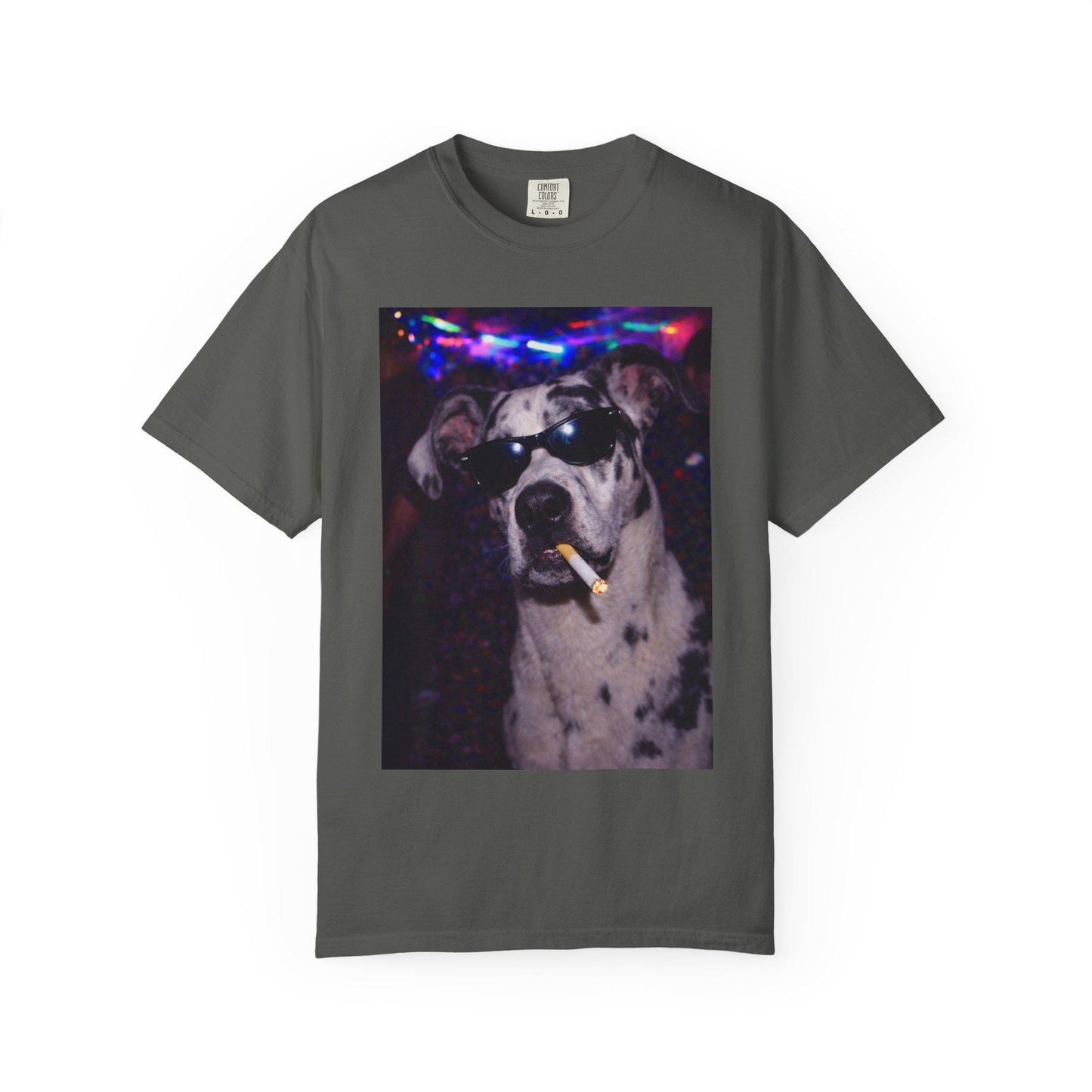 Funny Great Dane Shirt, Hilarious Dogs Smoking Night Club T-Shirt, Party Animal Tee Gift, I Got That Dog In Me y2k Rave Themed Tshirt