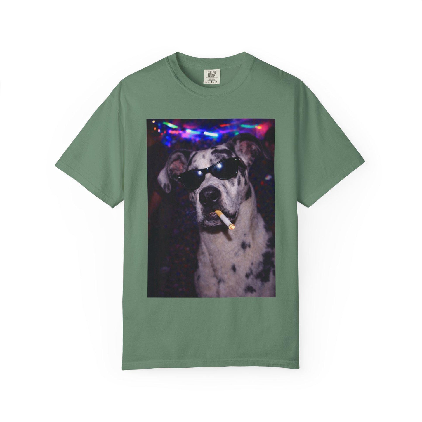 Funny Great Dane Shirt, Hilarious Dogs Smoking Night Club T-Shirt, Party Animal Tee Gift, I Got That Dog In Me y2k Rave Themed Tshirt