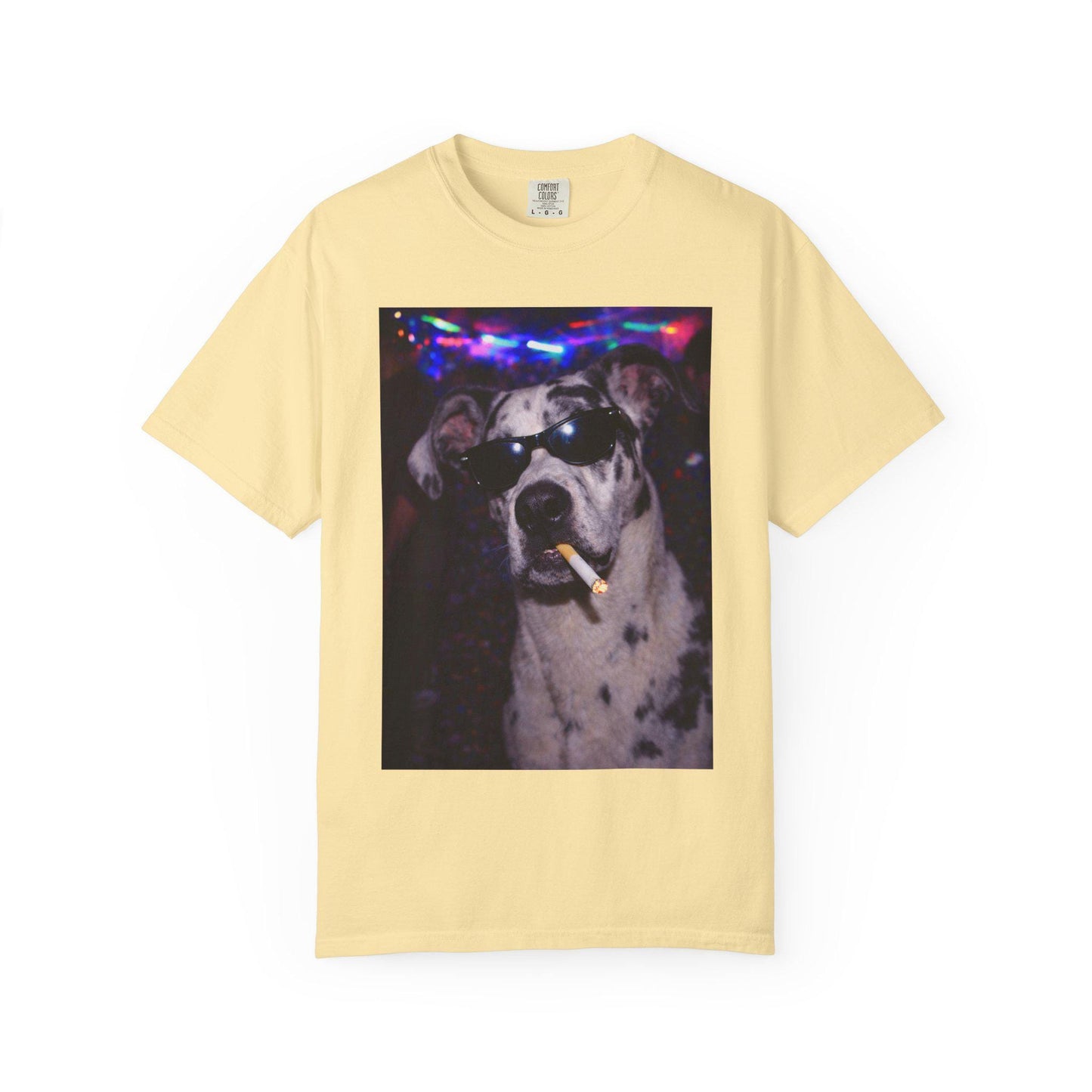 Funny Great Dane Shirt, Hilarious Dogs Smoking Night Club T-Shirt, Party Animal Tee Gift, I Got That Dog In Me y2k Rave Themed Tshirt