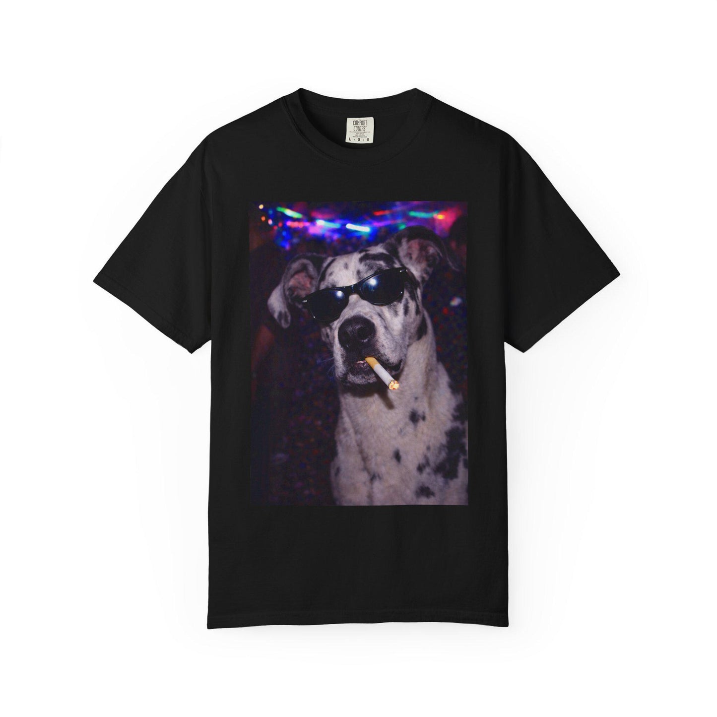 Funny Great Dane Shirt, Hilarious Dogs Smoking Night Club T-Shirt, Party Animal Tee Gift, I Got That Dog In Me y2k Rave Themed Tshirt
