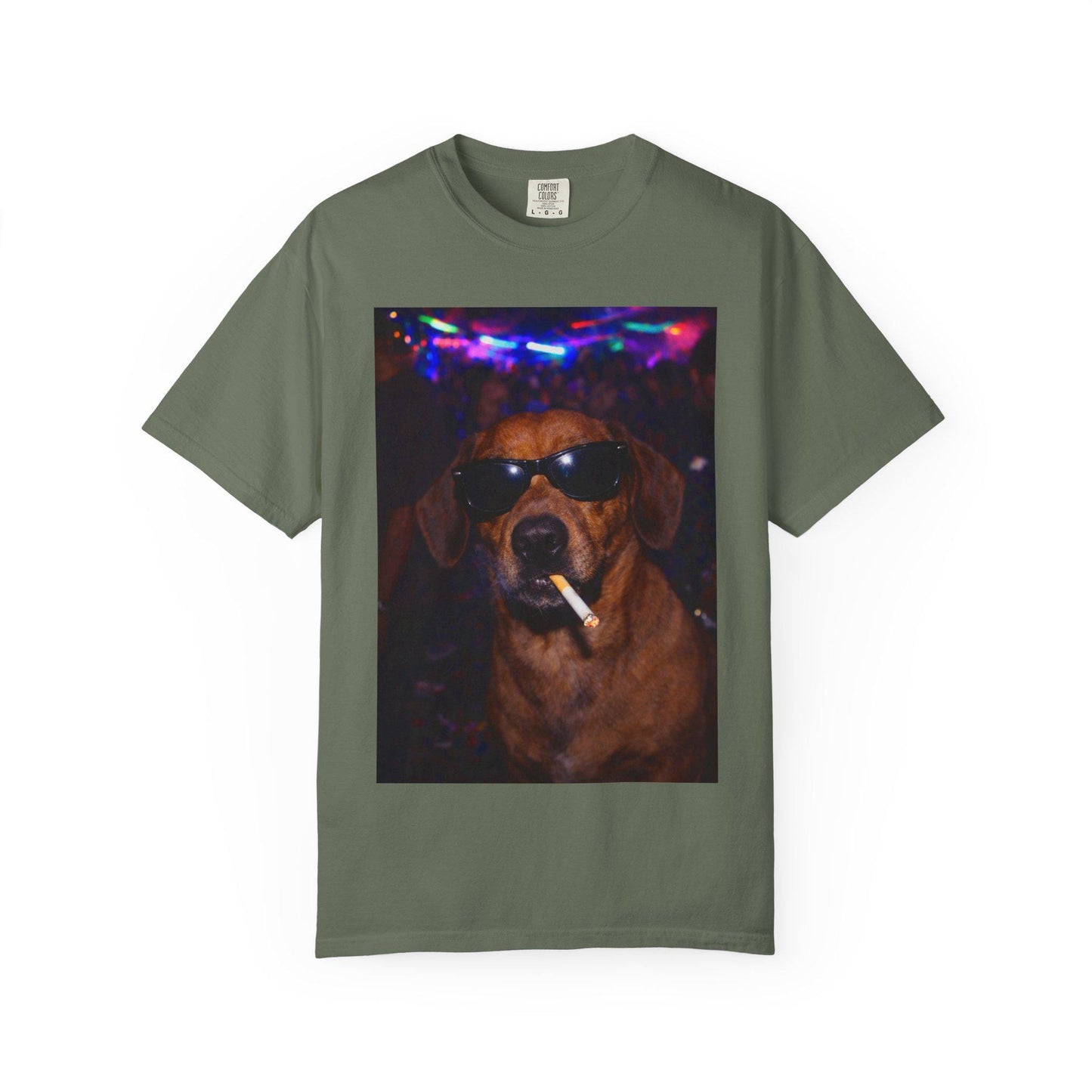 Funny Dachshund Shirt, Hilarious Dogs Smoking Night Club T-Shirt, Party Animal Tee Gift, I Got That Dog In Me y2k Rave Themed Tshirt