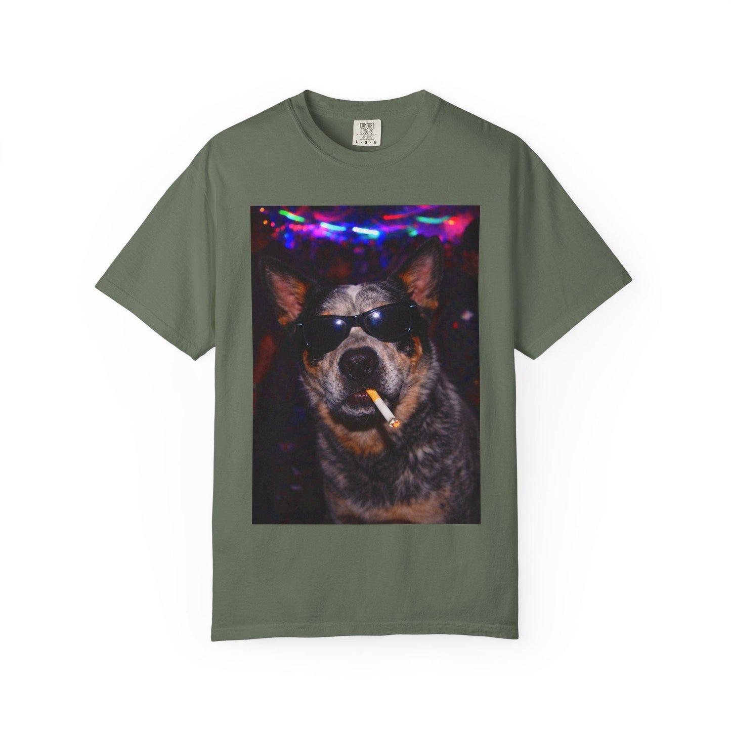 Funny Australian Cattle Dog Shirt, Blue Heeler Dogs Smoking Night Club T-Shirt, Party Animal Tee Gift, I Got That Dog In Me y2k Rave Tshirt
