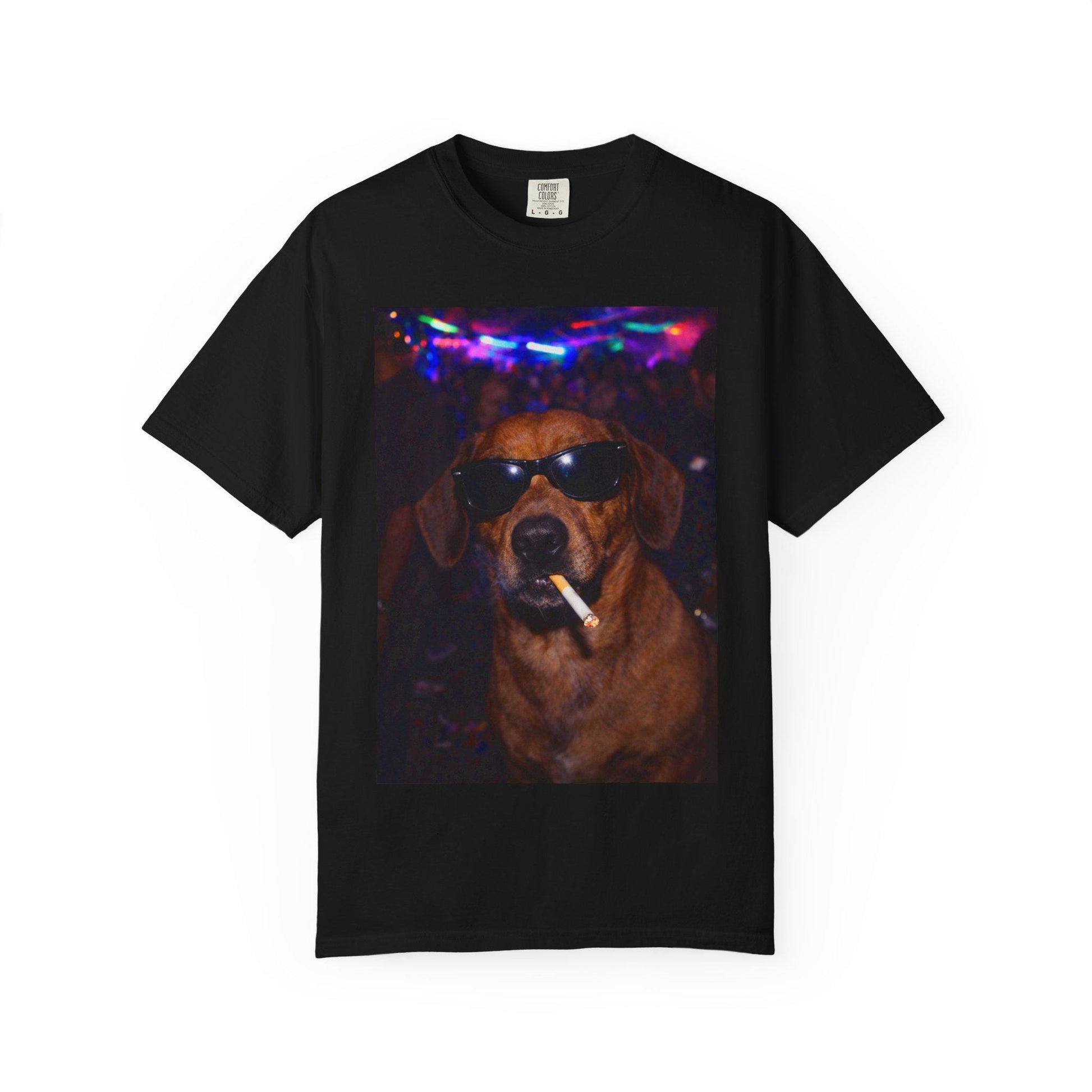 Funny Dachshund Shirt, Hilarious Dogs Smoking Night Club T-Shirt, Party Animal Tee Gift, I Got That Dog In Me y2k Rave Themed Tshirt