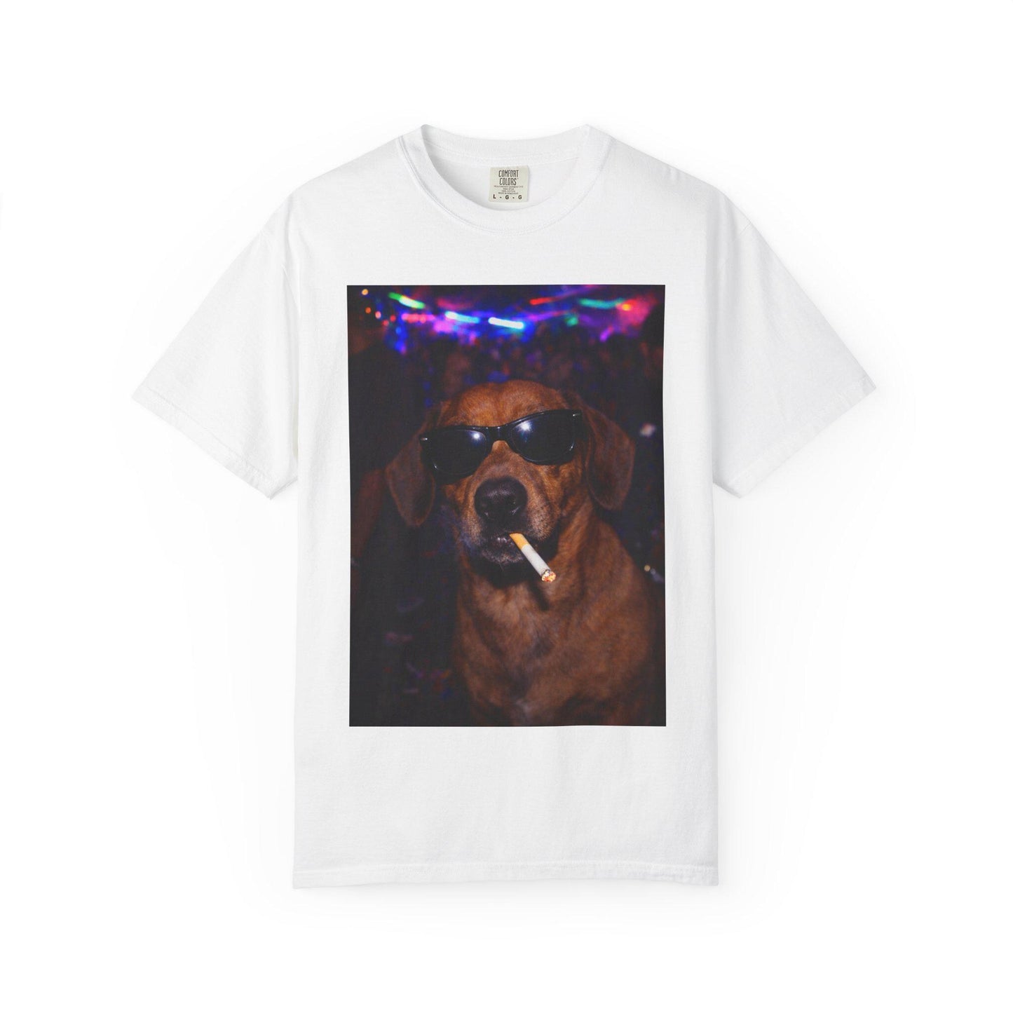 Funny Dachshund Shirt, Hilarious Dogs Smoking Night Club T-Shirt, Party Animal Tee Gift, I Got That Dog In Me y2k Rave Themed Tshirt