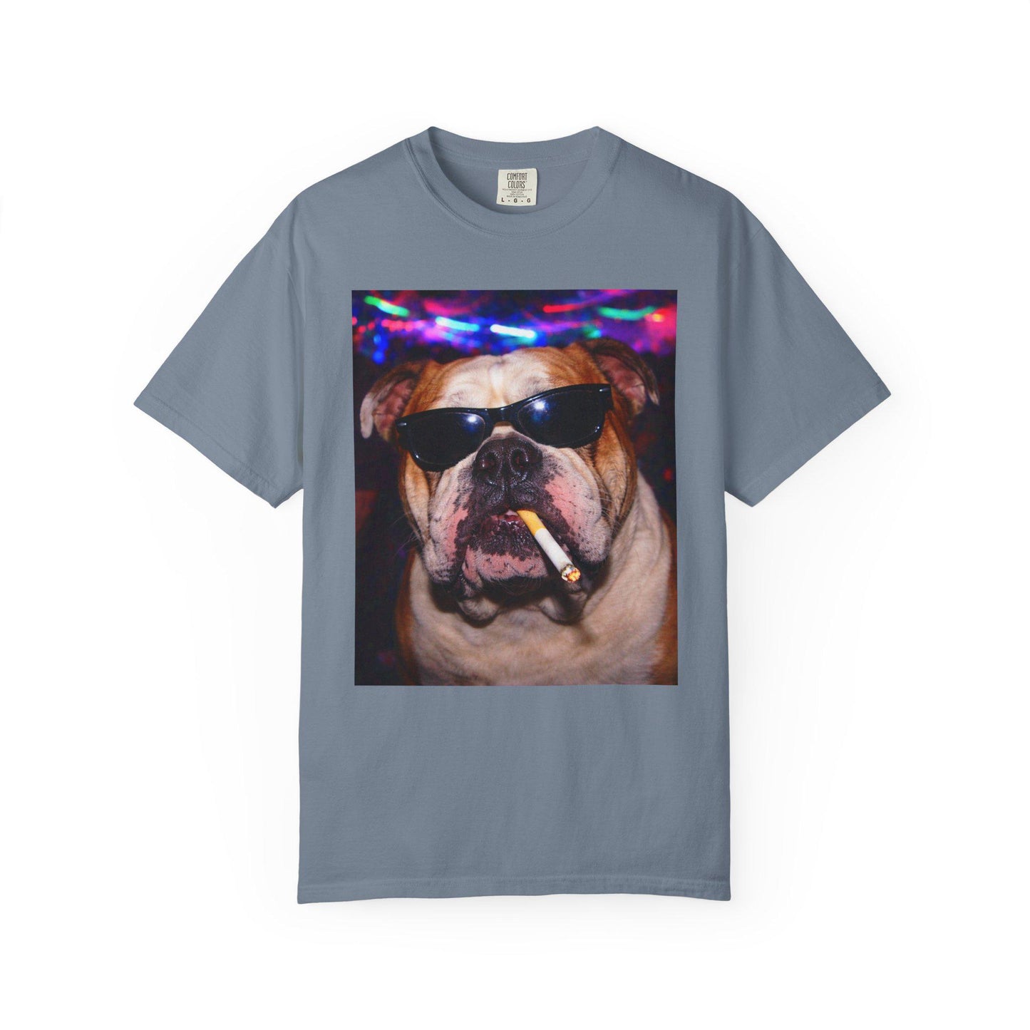 Funny English Bulldog Shirt, Hilarious Bully Dogs Smoking Night Club T-Shirt, Party Animal Tee Gift, I Got That Dog In Me y2k Rave Tshirt