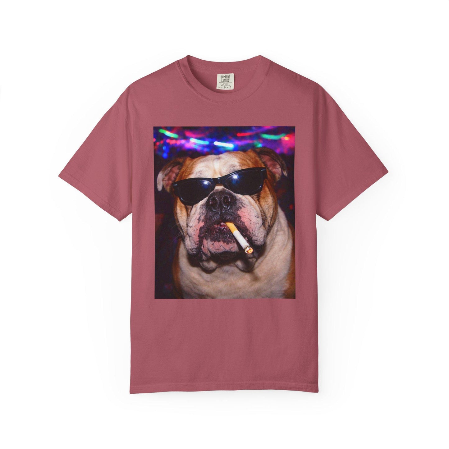 Funny English Bulldog Shirt, Hilarious Bully Dogs Smoking Night Club T-Shirt, Party Animal Tee Gift, I Got That Dog In Me y2k Rave Tshirt