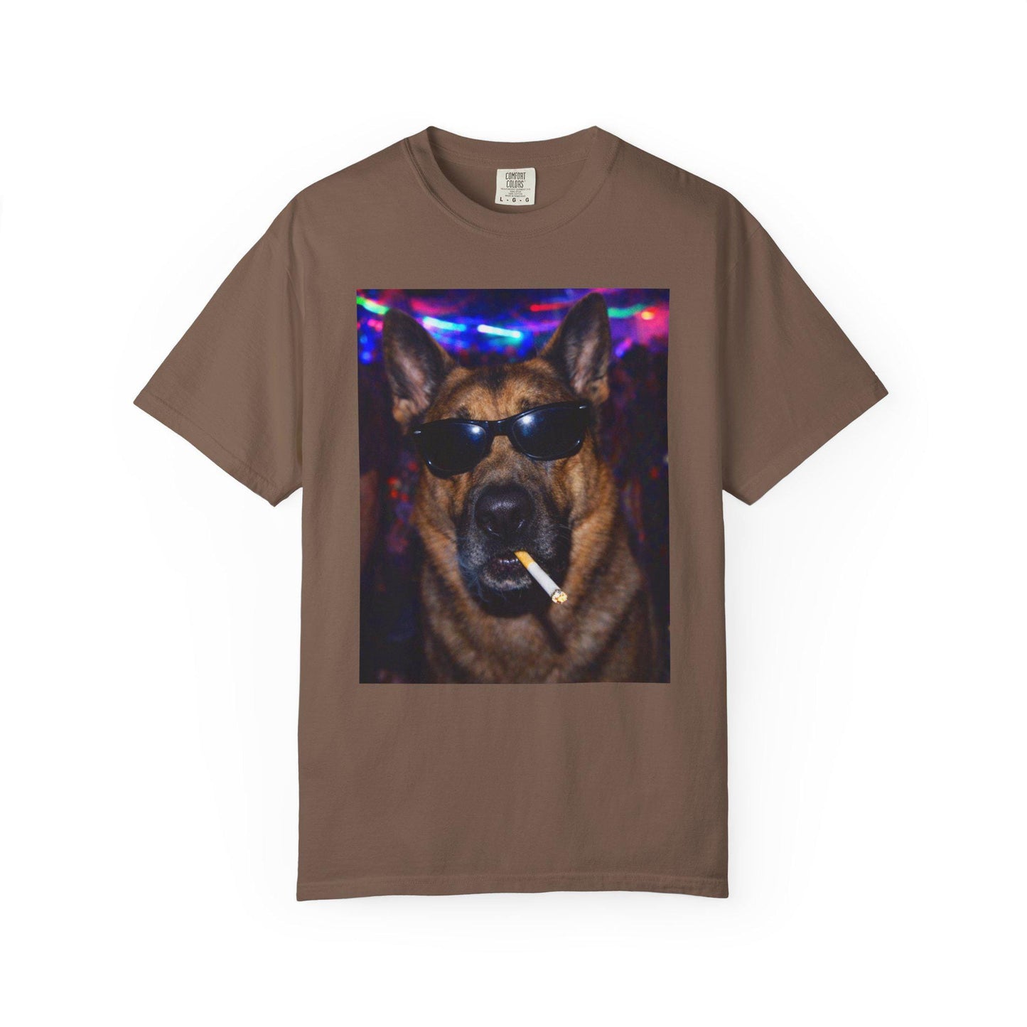 Funny German Shepherd Shirt, Hilarious Dogs Smoking Night Club T-Shirt, Party Animal Tee Gift, I Got That Dog In Me y2k Rave Tshirt