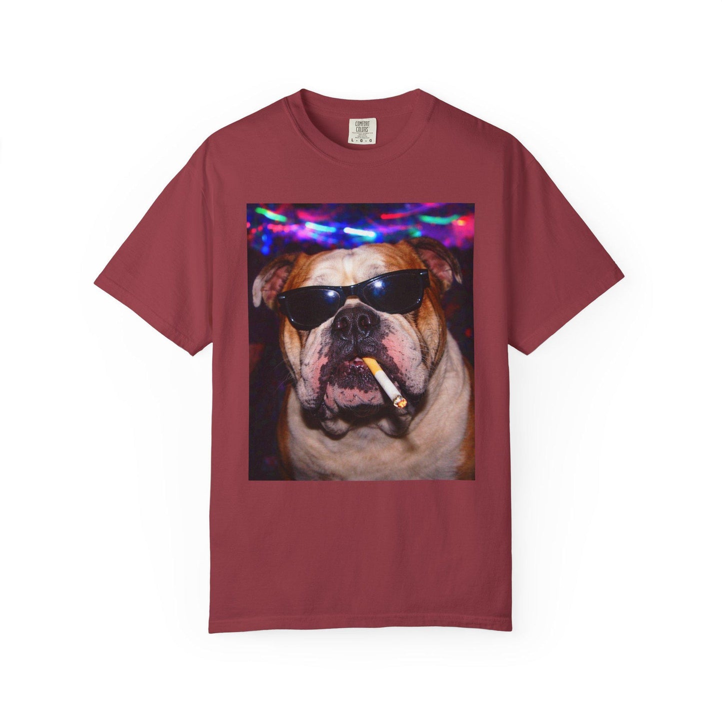 Funny English Bulldog Shirt, Hilarious Bully Dogs Smoking Night Club T-Shirt, Party Animal Tee Gift, I Got That Dog In Me y2k Rave Tshirt