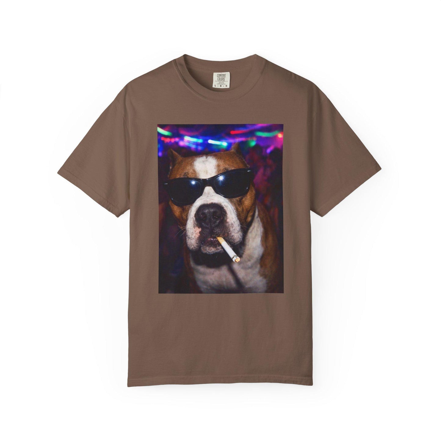 Funny Pitbull Shirt, Hilarious Bully Dogs Smoking Night Club T-Shirt, Party Animal Tee Gift, I Got That Dog In Me y2k Rave Themed Tshirt