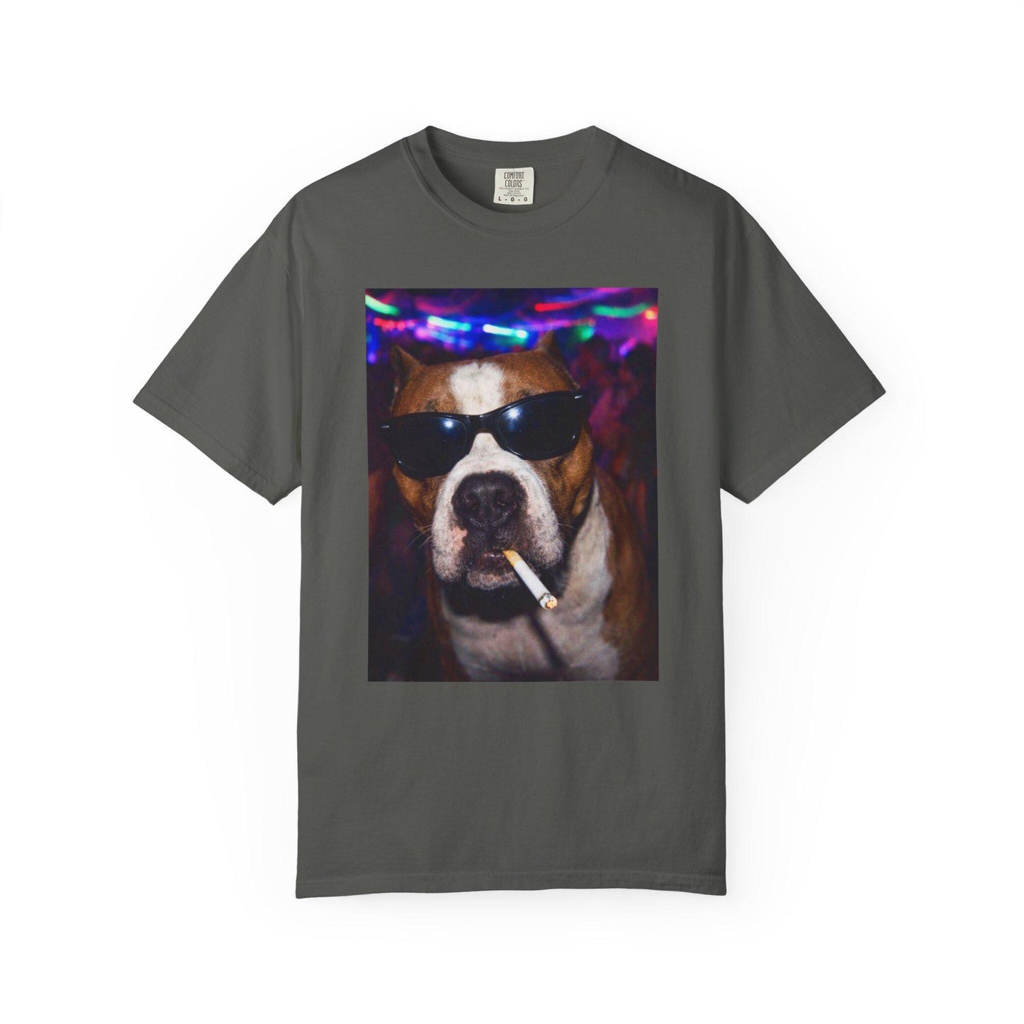 Funny Pitbull Shirt, Hilarious Bully Dogs Smoking Night Club T-Shirt, Party Animal Tee Gift, I Got That Dog In Me y2k Rave Themed Tshirt