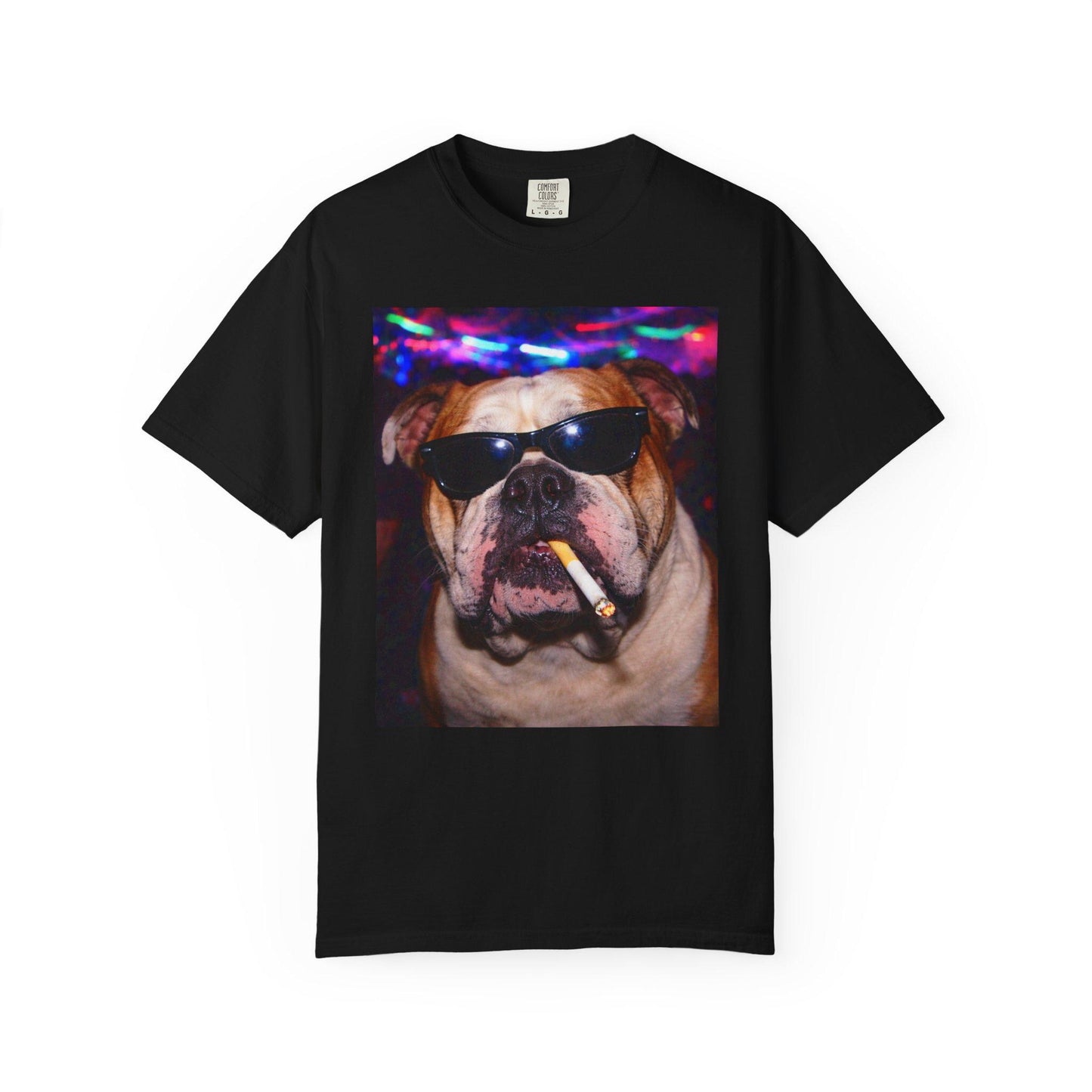 Funny English Bulldog Shirt, Hilarious Bully Dogs Smoking Night Club T-Shirt, Party Animal Tee Gift, I Got That Dog In Me y2k Rave Tshirt