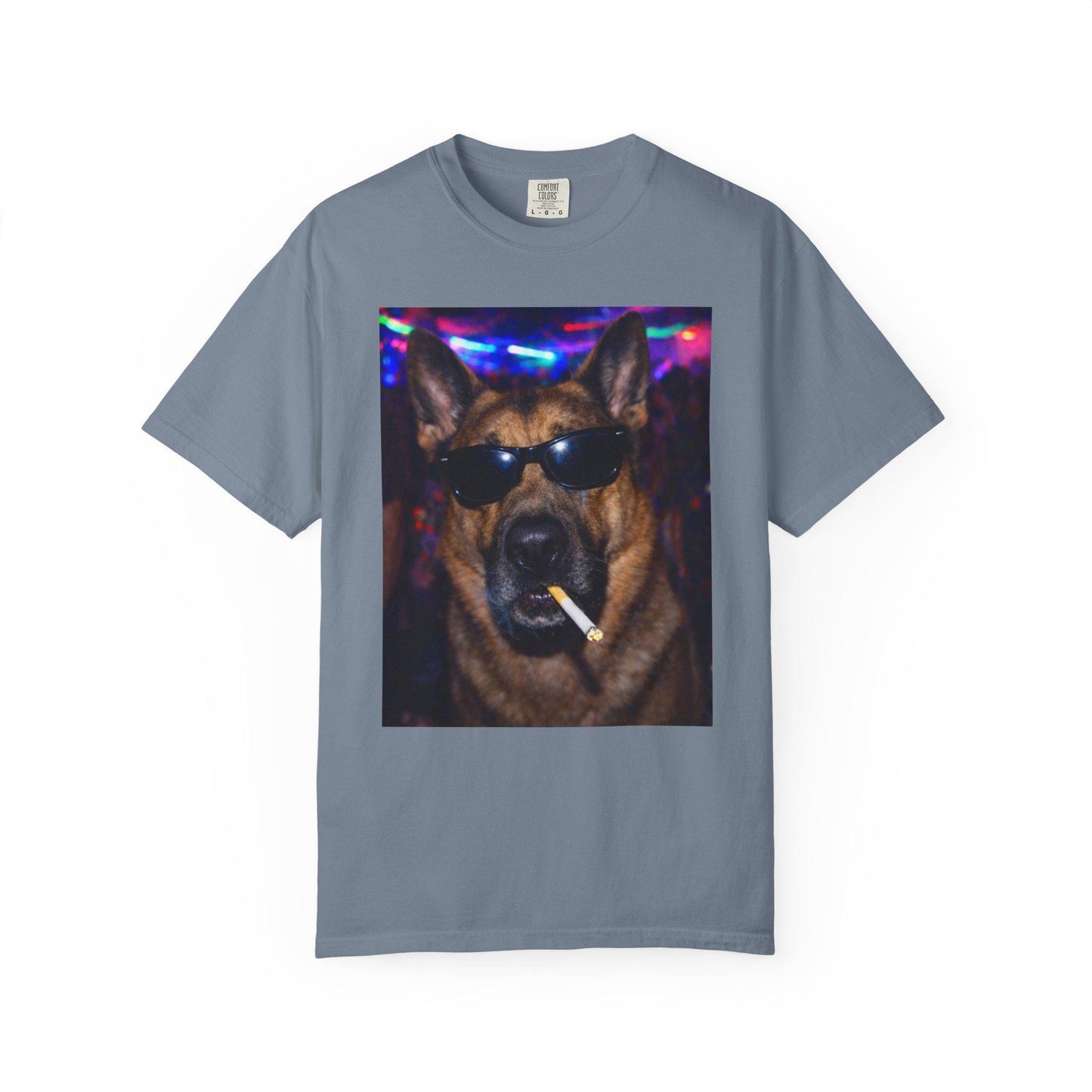 Funny German Shepherd Shirt, Hilarious Dogs Smoking Night Club T-Shirt, Party Animal Tee Gift, I Got That Dog In Me y2k Rave Tshirt