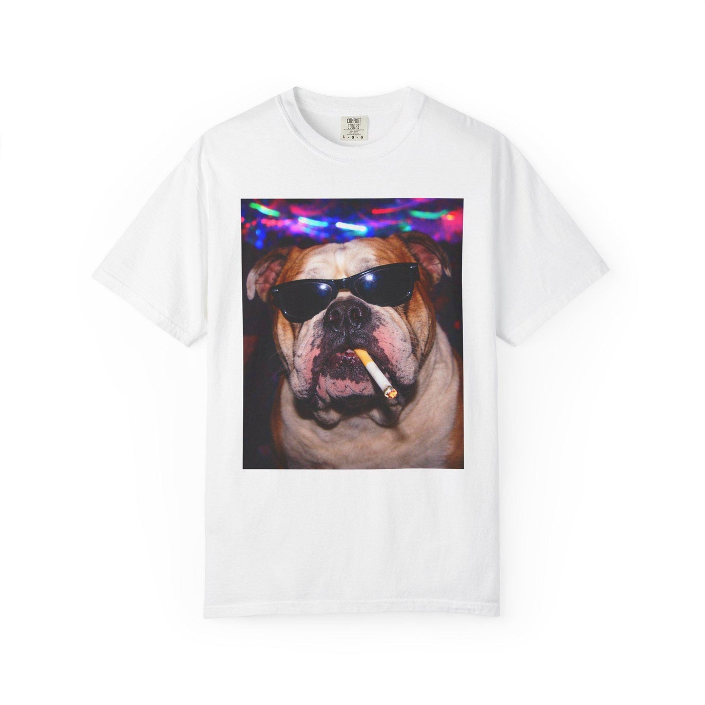Funny English Bulldog Shirt, Hilarious Bully Dogs Smoking Night Club T-Shirt, Party Animal Tee Gift, I Got That Dog In Me y2k Rave Tshirt