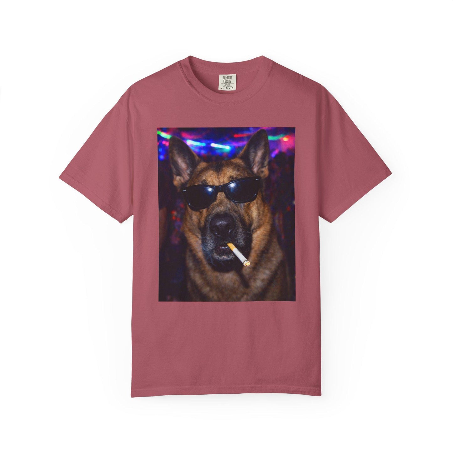 Funny German Shepherd Shirt, Hilarious Dogs Smoking Night Club T-Shirt, Party Animal Tee Gift, I Got That Dog In Me y2k Rave Tshirt