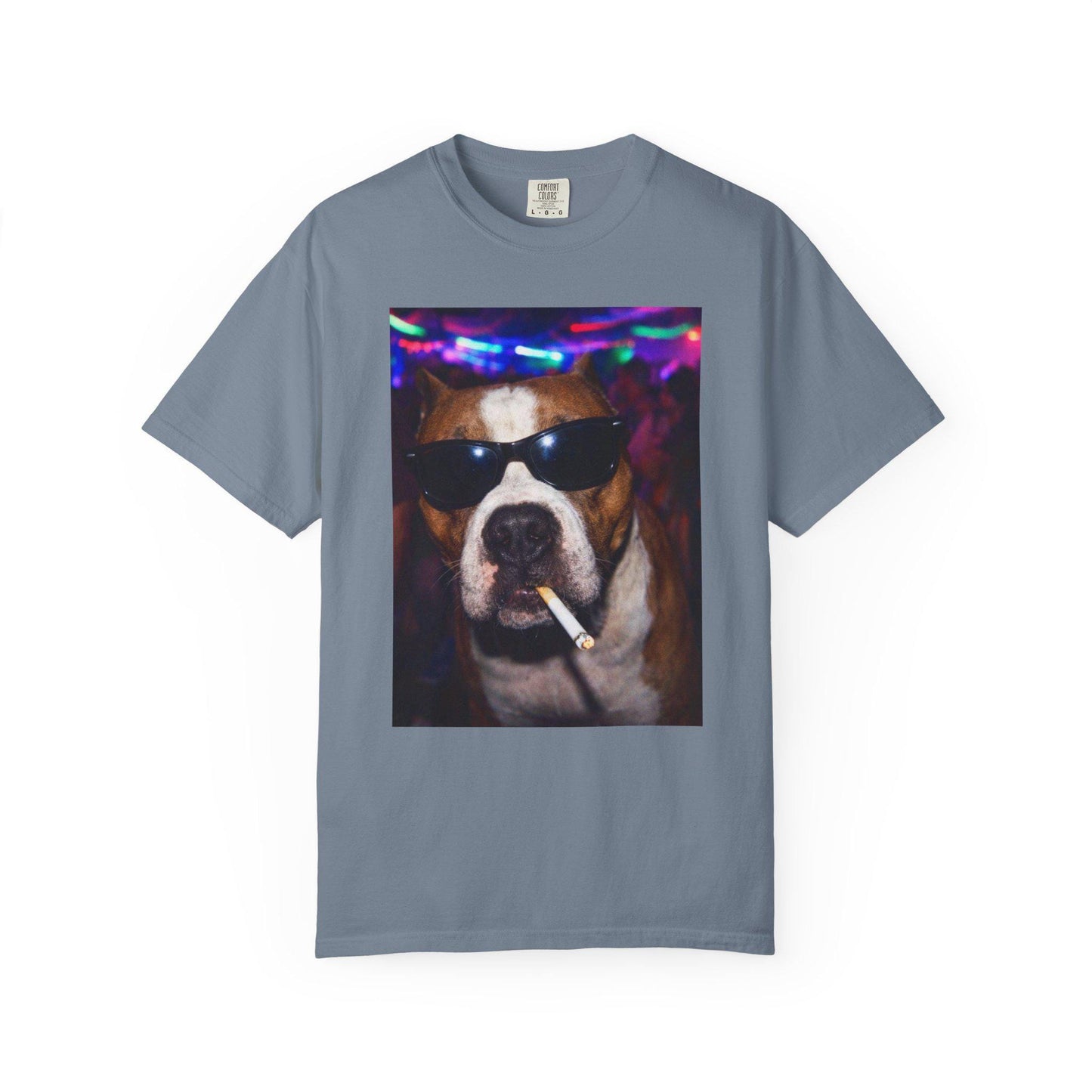Funny Pitbull Shirt, Hilarious Bully Dogs Smoking Night Club T-Shirt, Party Animal Tee Gift, I Got That Dog In Me y2k Rave Themed Tshirt