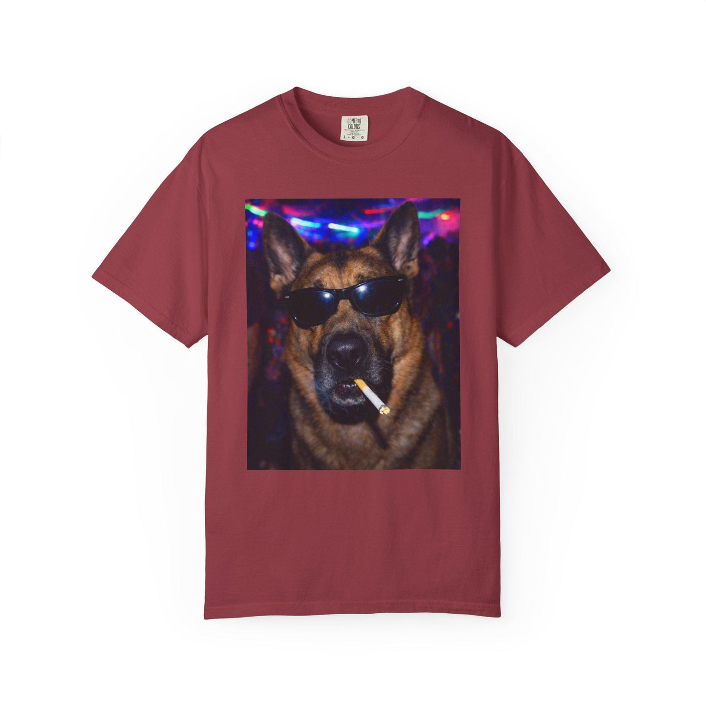 Funny German Shepherd Shirt, Hilarious Dogs Smoking Night Club T-Shirt, Party Animal Tee Gift, I Got That Dog In Me y2k Rave Tshirt