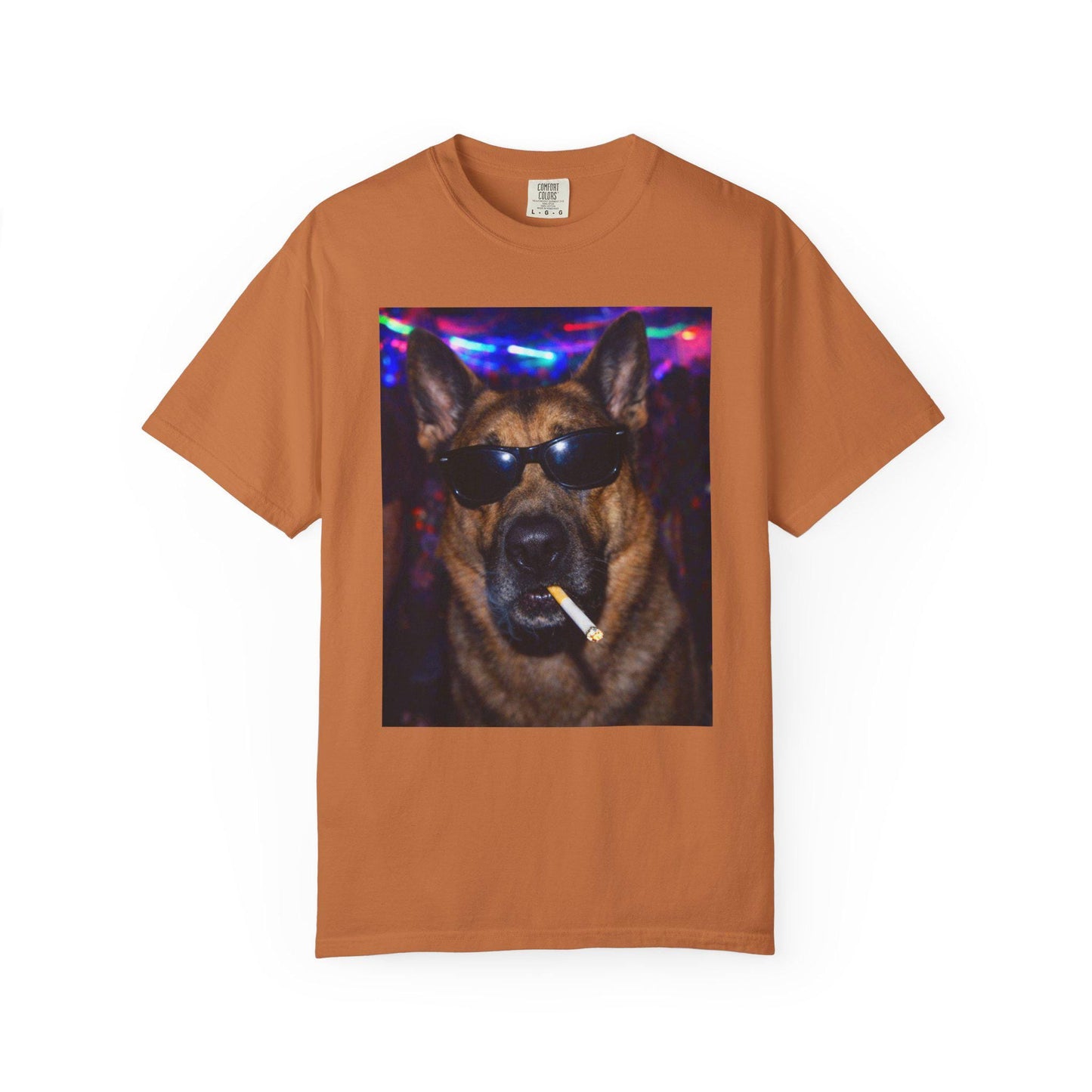 Funny German Shepherd Shirt, Hilarious Dogs Smoking Night Club T-Shirt, Party Animal Tee Gift, I Got That Dog In Me y2k Rave Tshirt