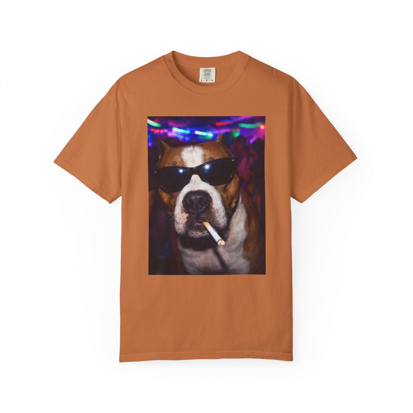 Funny Pitbull Shirt, Hilarious Bully Dogs Smoking Night Club T-Shirt, Party Animal Tee Gift, I Got That Dog In Me y2k Rave Themed Tshirt