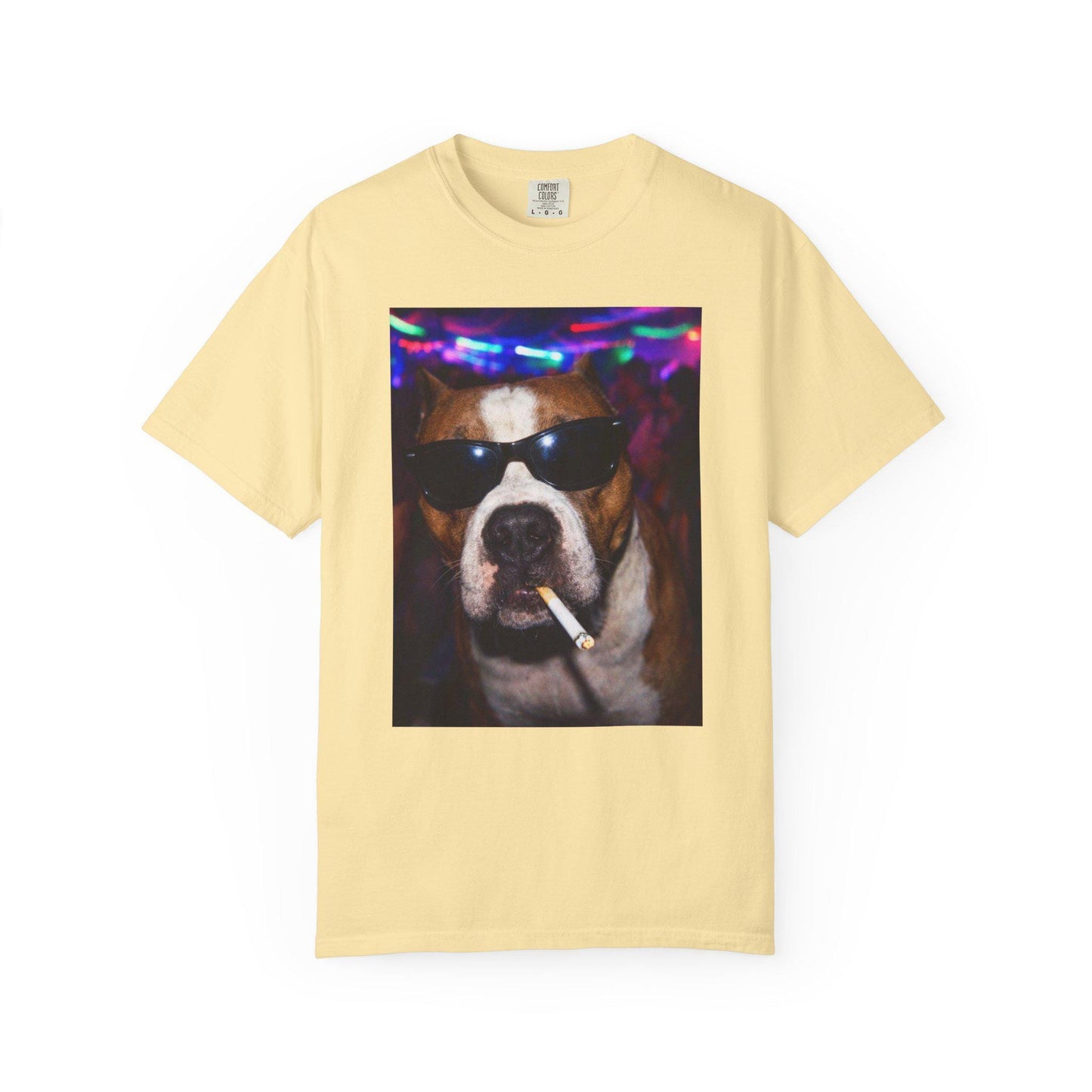 Funny Pitbull Shirt, Hilarious Bully Dogs Smoking Night Club T-Shirt, Party Animal Tee Gift, I Got That Dog In Me y2k Rave Themed Tshirt