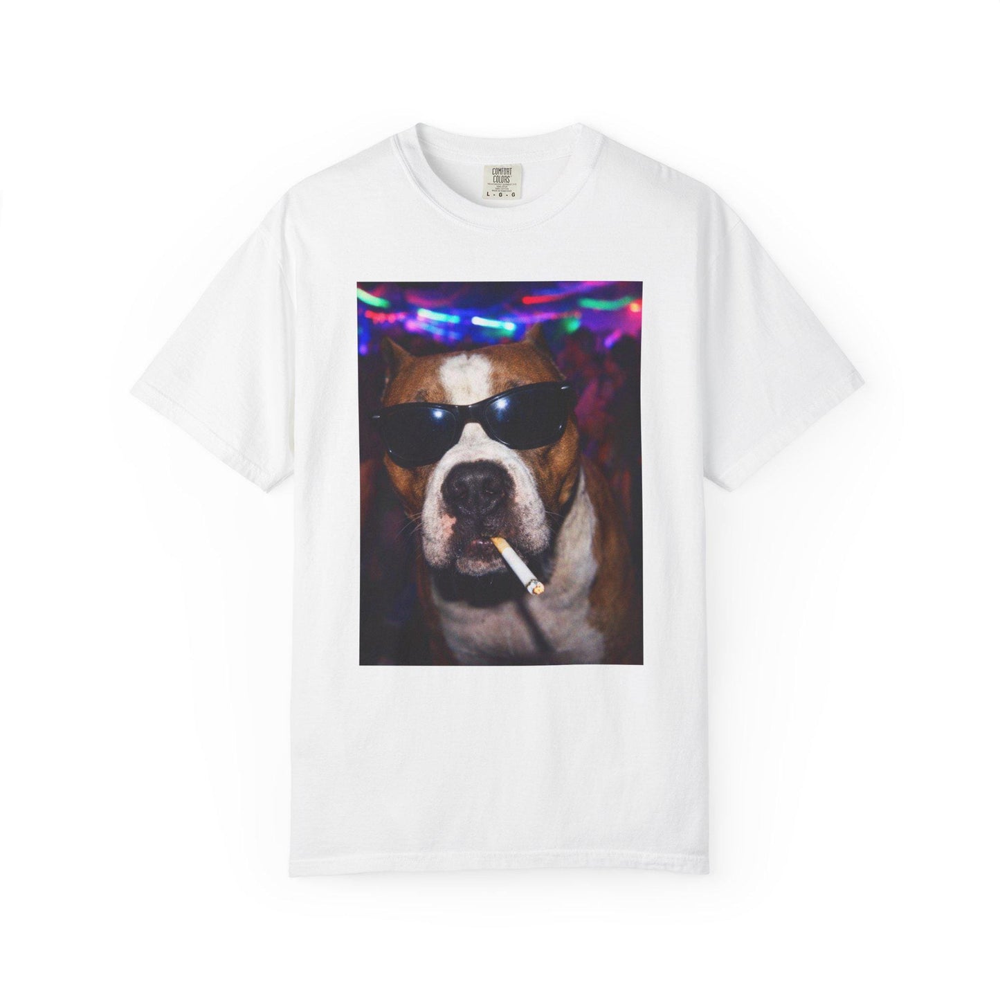 Funny Pitbull Shirt, Hilarious Bully Dogs Smoking Night Club T-Shirt, Party Animal Tee Gift, I Got That Dog In Me y2k Rave Themed Tshirt
