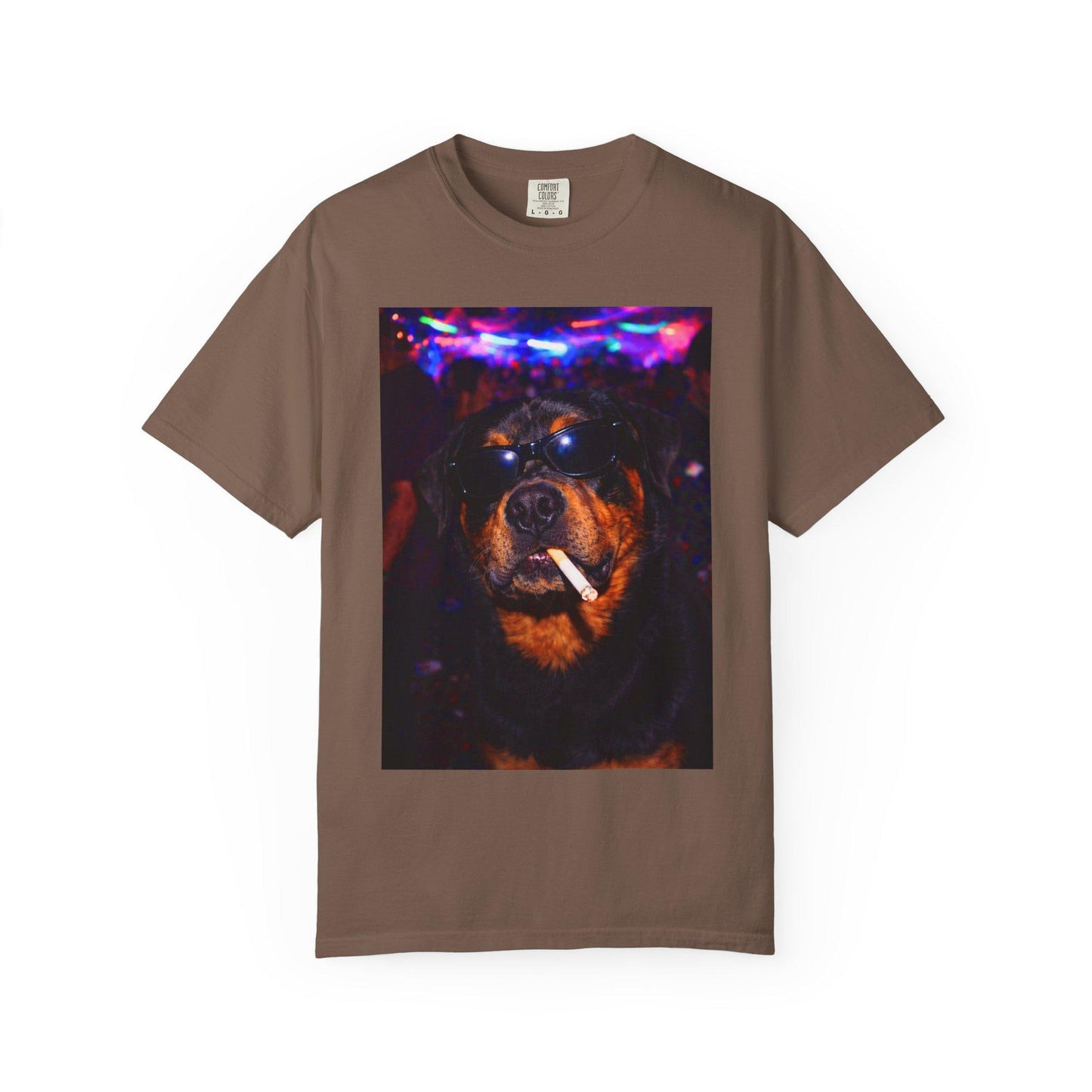 Funny Rottweiler Shirt, Hilarious Dogs Smoking Night Club T-Shirt, Party Animal Tee Gift, I Got That Dog In Me y2k Rave Tshirt