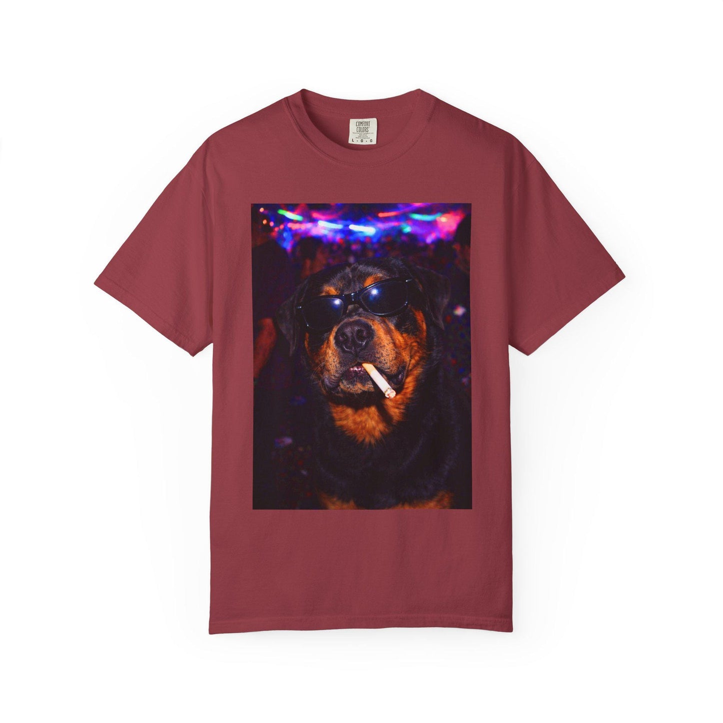 Funny Rottweiler Shirt, Hilarious Dogs Smoking Night Club T-Shirt, Party Animal Tee Gift, I Got That Dog In Me y2k Rave Tshirt