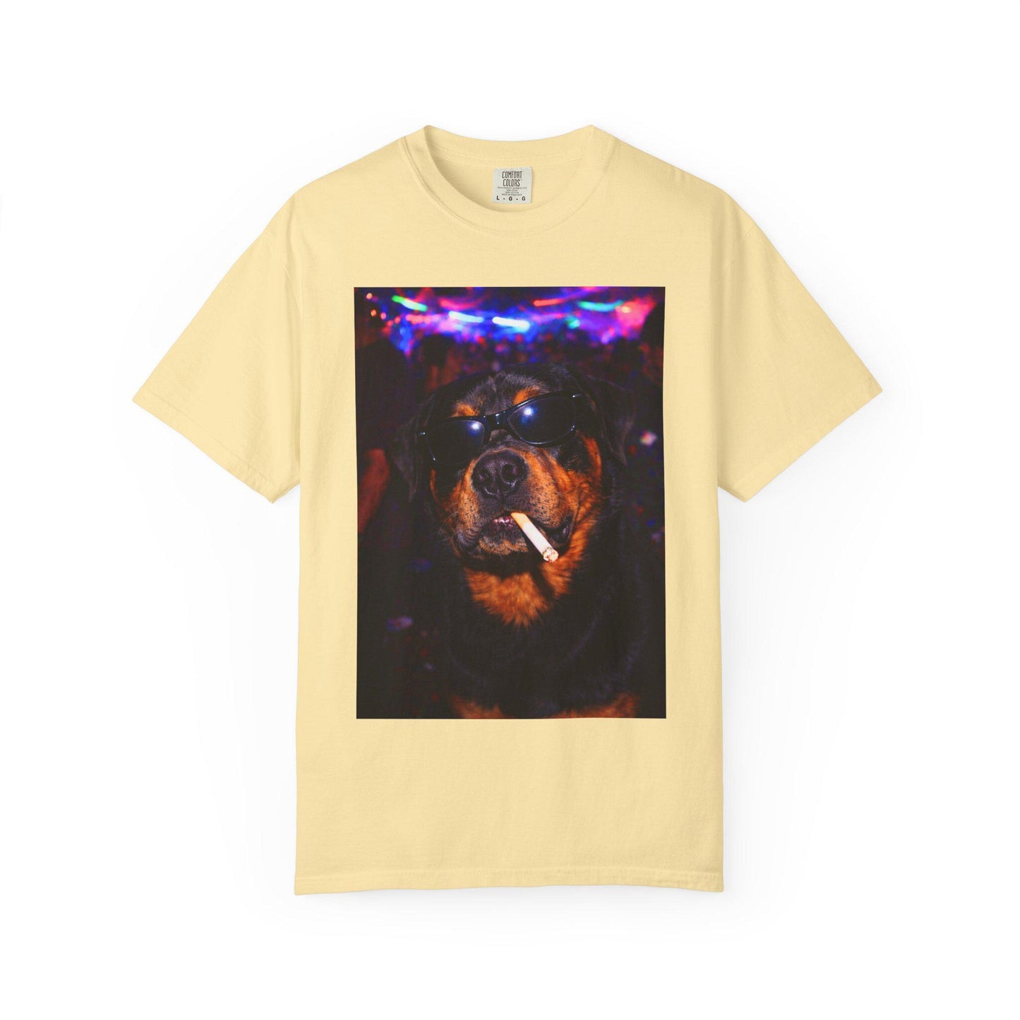Funny Rottweiler Shirt, Hilarious Dogs Smoking Night Club T-Shirt, Party Animal Tee Gift, I Got That Dog In Me y2k Rave Tshirt