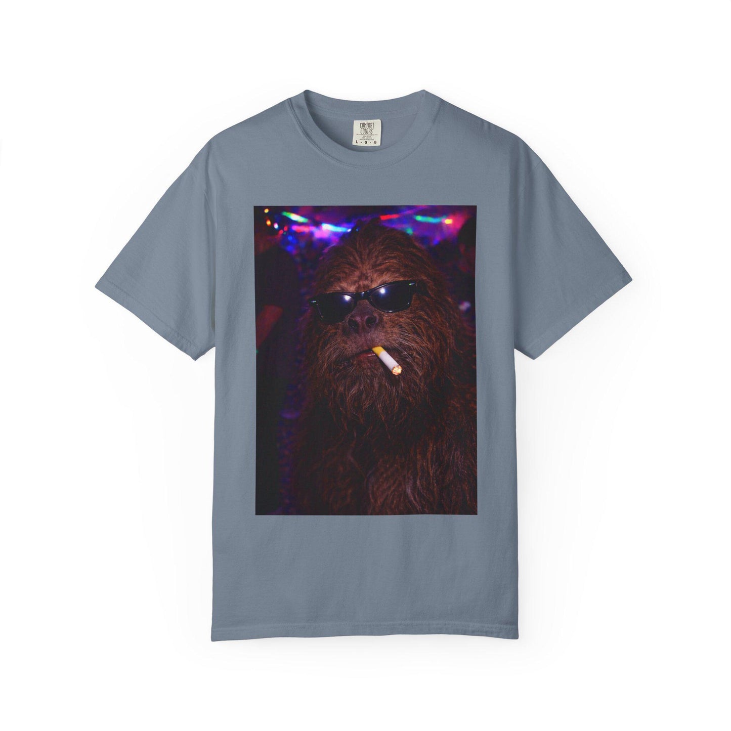 Funny Bigfoot Shirt, Hilarious Sasquatch Smoking Night Club T-Shirt, Party Animal Tee Gift, Y2k Nightlife Rave Tshirt