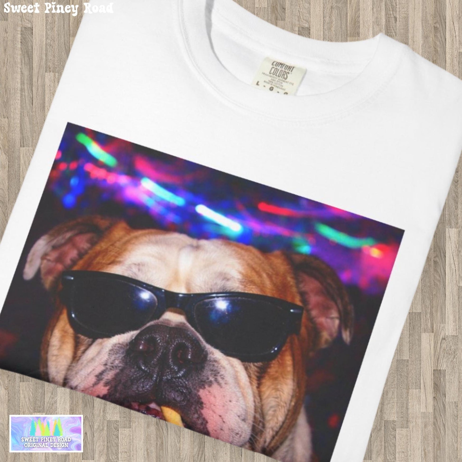 Funny English Bulldog Shirt, Hilarious Bully Dogs Smoking Night Club T-Shirt, Party Animal Tee Gift, I Got That Dog In Me y2k Rave Tshirt