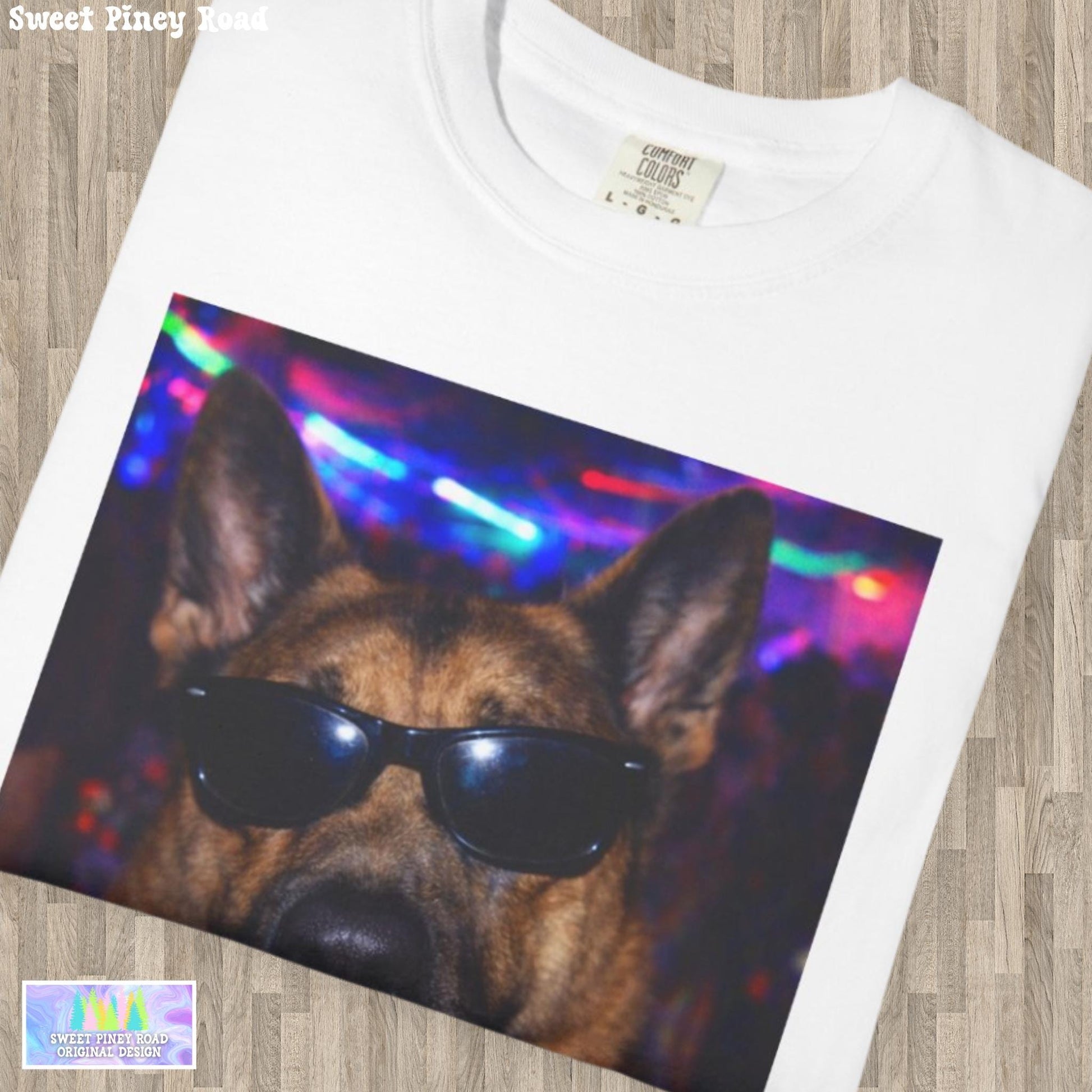 Funny German Shepherd Shirt, Hilarious Dogs Smoking Night Club T-Shirt, Party Animal Tee Gift, I Got That Dog In Me y2k Rave Tshirt
