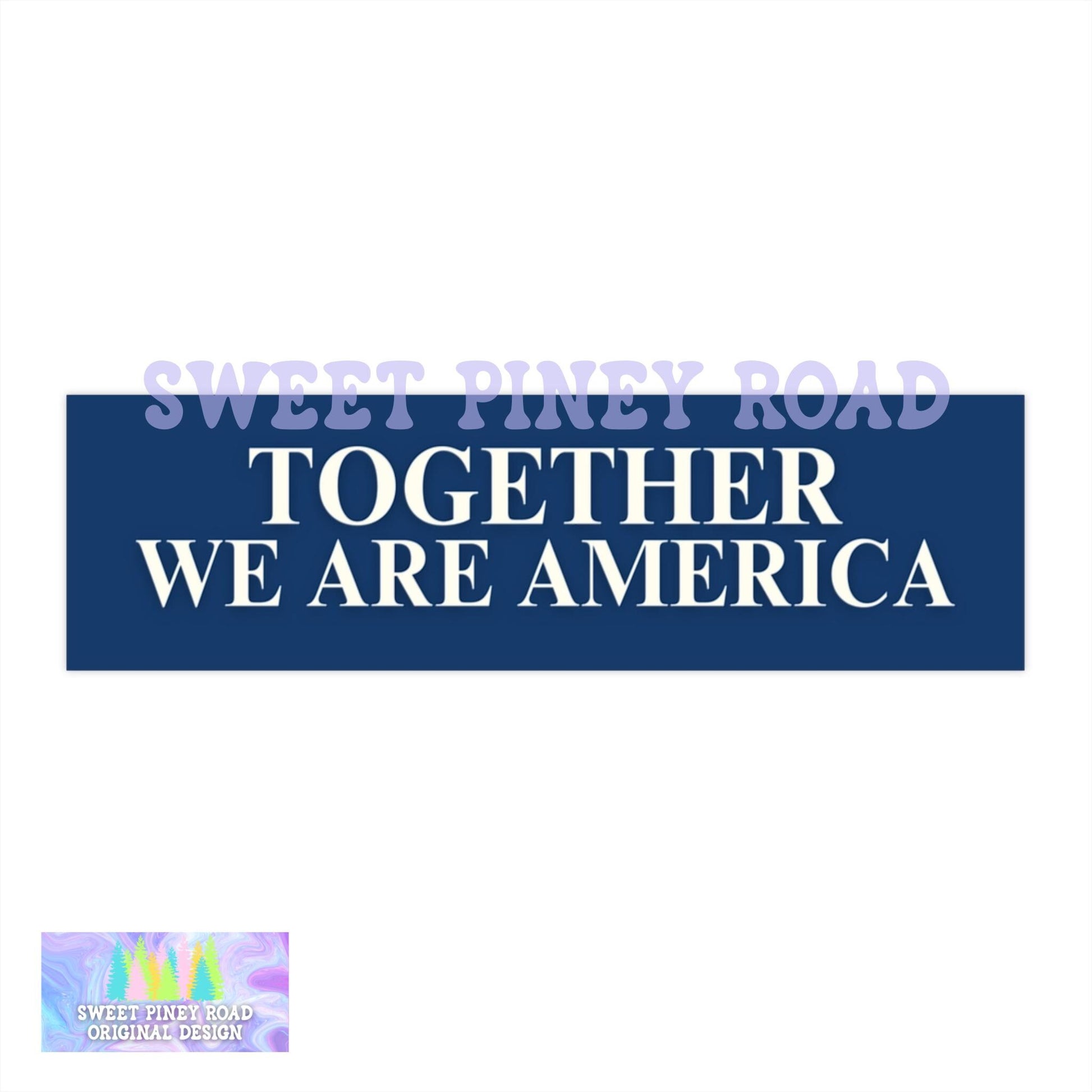 Together We Are America Car Magnet, FDT Bumper Sticker, Anti Trump MAGA Rainbow Decal, F*ck ICE, Latin Pride, Protest Rally Against Racism
