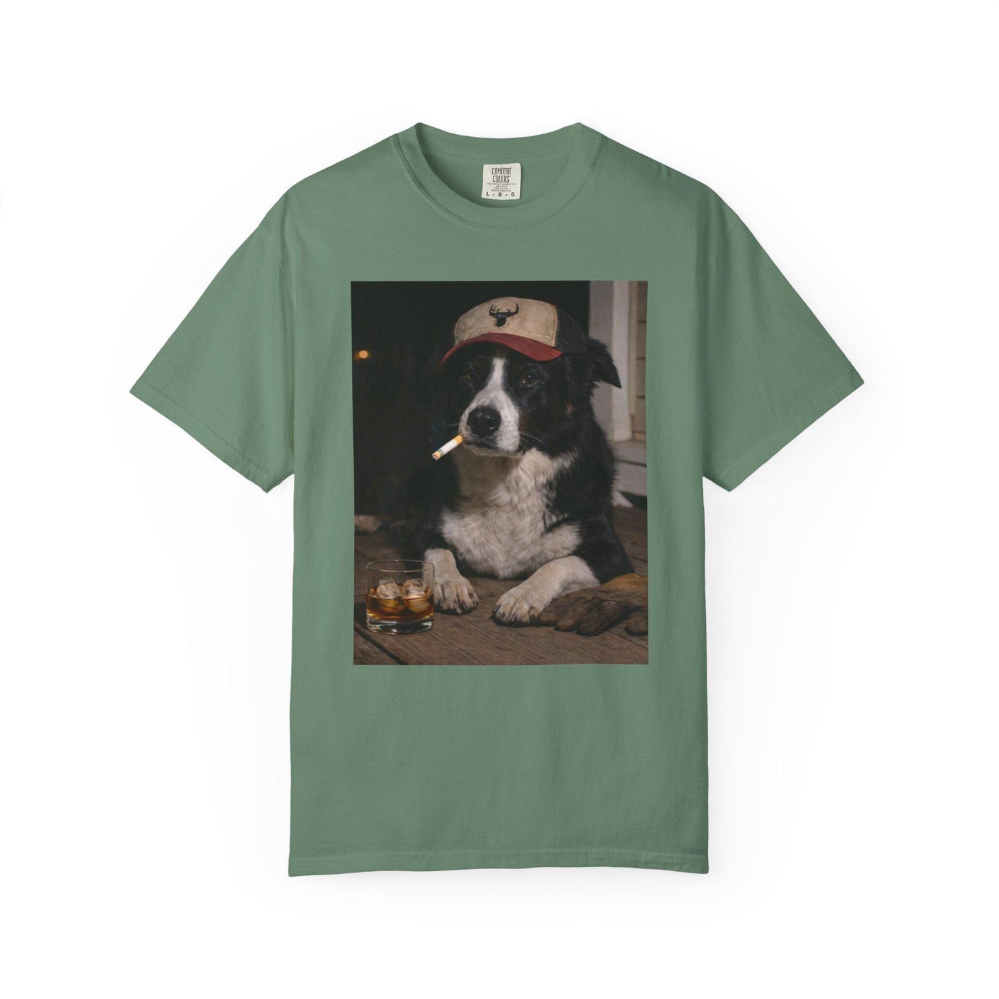 Funny Border Collie Shirt, Dog Dad T-Shirt, Blue Collar Man Gag Gift Tee For Husband, I Got That Dog In Me Meme Humor Comfort Colors® Tshirt