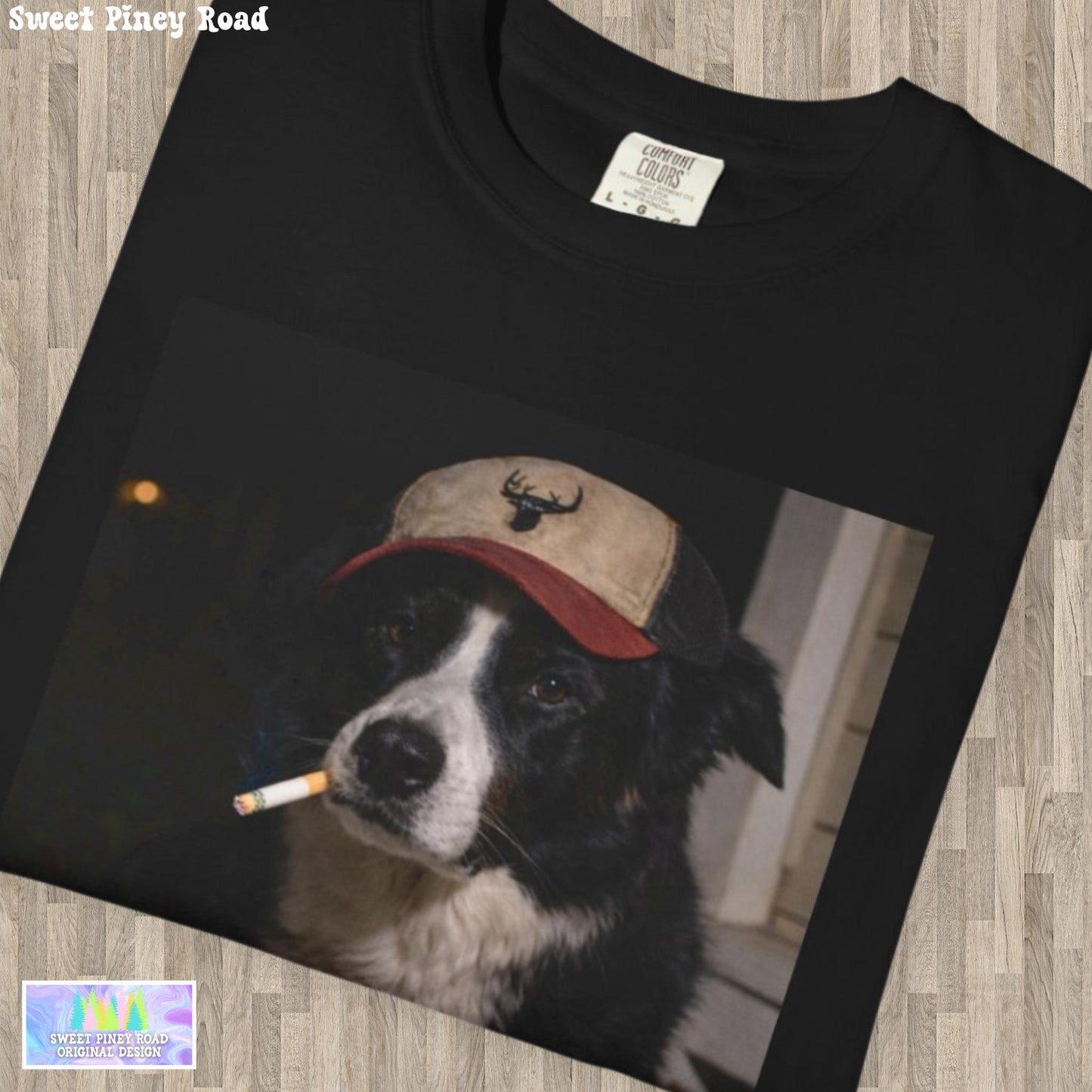 Funny Border Collie Shirt, Dog Dad T-Shirt, Blue Collar Man Gag Gift Tee For Husband, I Got That Dog In Me Meme Humor Comfort Colors® Tshirt