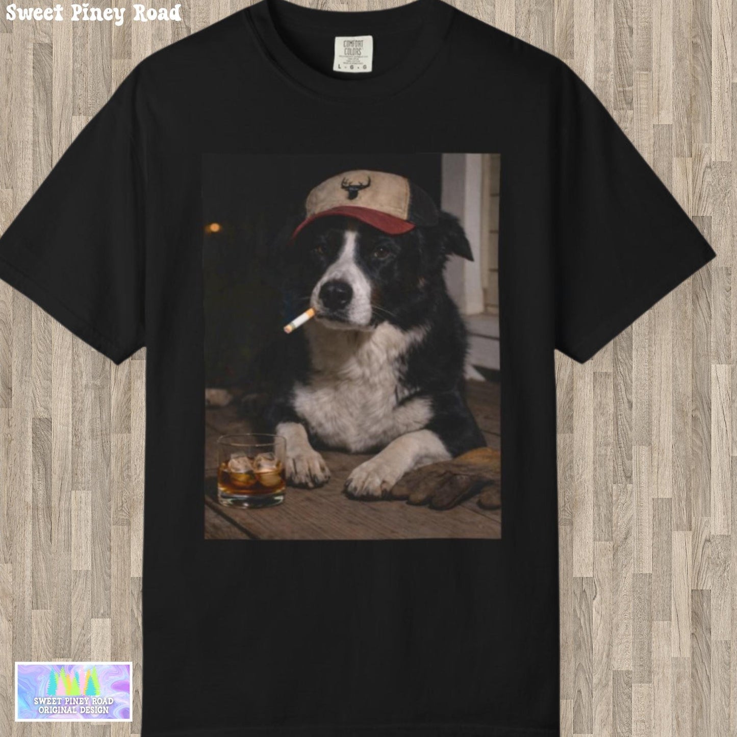 Funny Border Collie Shirt, Dog Dad T-Shirt, Blue Collar Man Gag Gift Tee For Husband, I Got That Dog In Me Meme Humor Comfort Colors® Tshirt