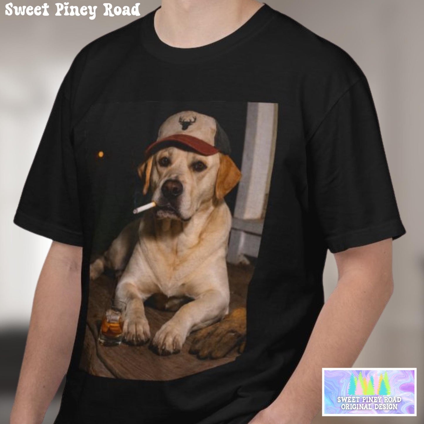 Funny Labrador Retriever Shirt, Dog Dad T-Shirt, Blue Collar Man Gag Gift Tee For Husband, Hilarious Meme Humor Comfort Colors® Tshirt