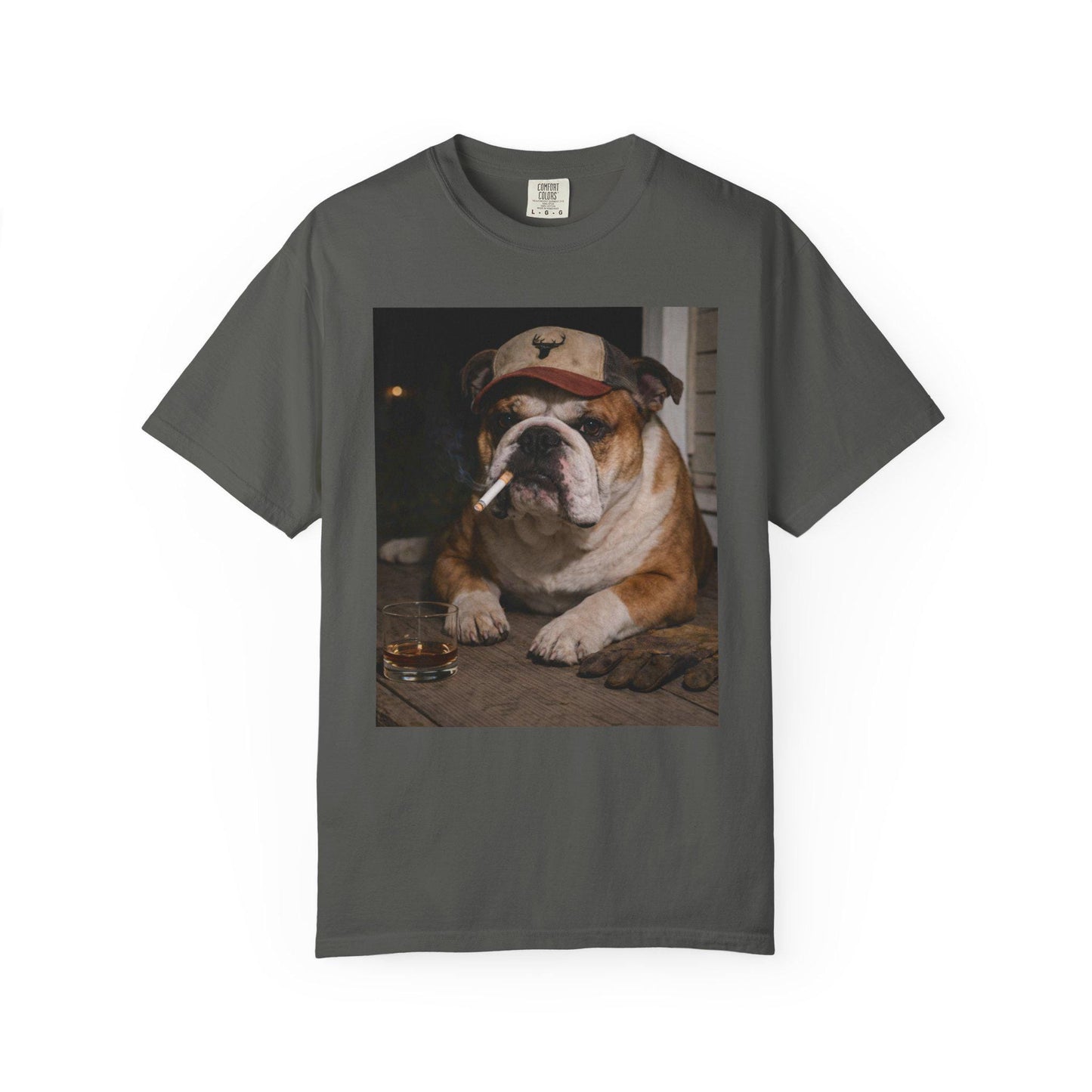 Funny English Bulldog Shirt, Bully Dog Dad T-Shirt, Blue Collar Man Gag Gift Tee For Husband, Hilarious Meme Humor Comfort Colors® Tshirt