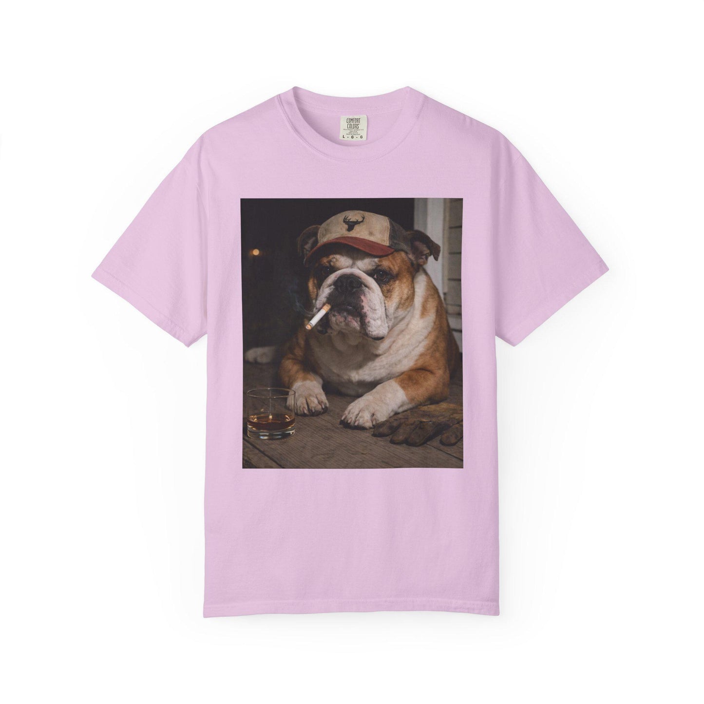 Funny English Bulldog Shirt, Bully Dog Dad T-Shirt, Blue Collar Man Gag Gift Tee For Husband, Hilarious Meme Humor Comfort Colors® Tshirt