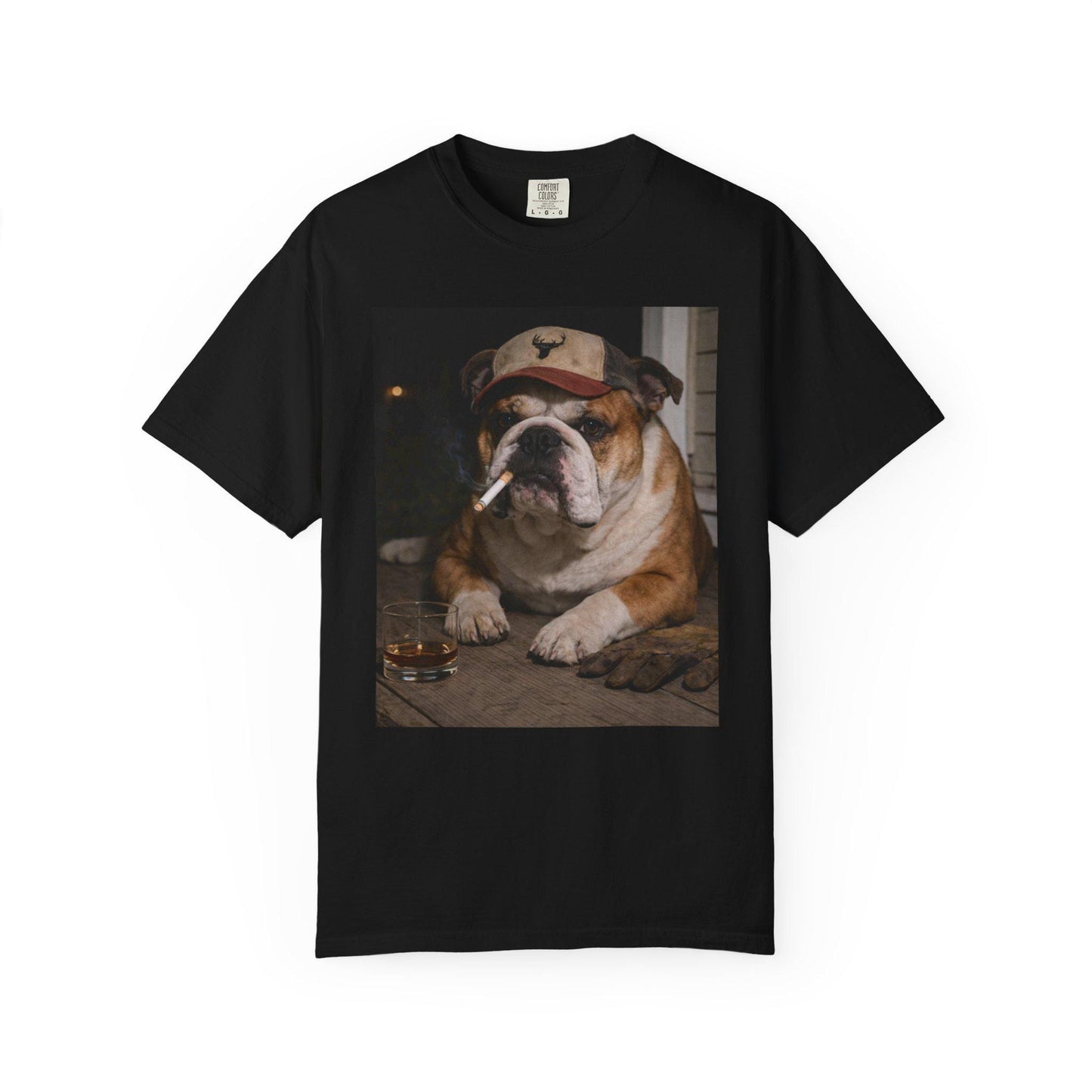 Funny English Bulldog Shirt, Bully Dog Dad T-Shirt, Blue Collar Man Gag Gift Tee For Husband, Hilarious Meme Humor Comfort Colors® Tshirt