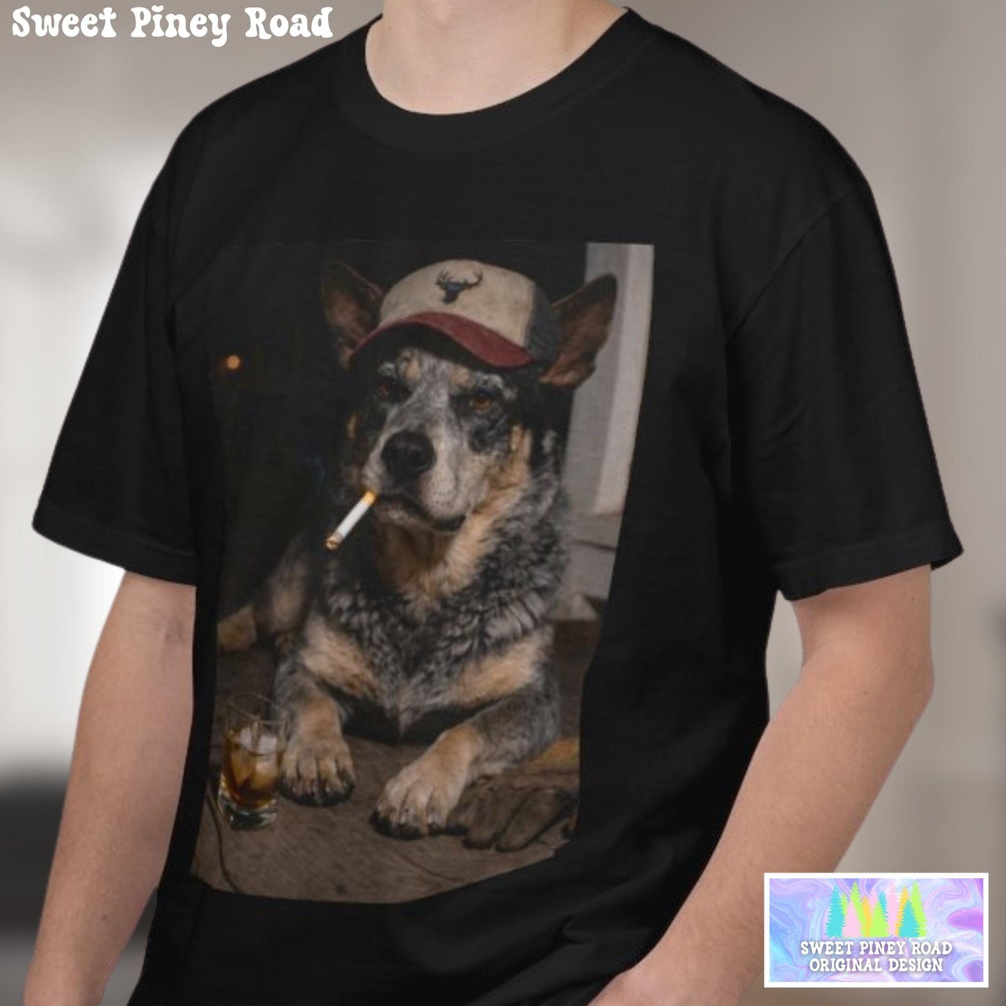 Funny Blue Heeler Shirt, Australian Cattle Dog T-Shirt, Blue Collar Man Gag Gift Tee, Hilarious Meme Humor Comfort Colors® Tshirt