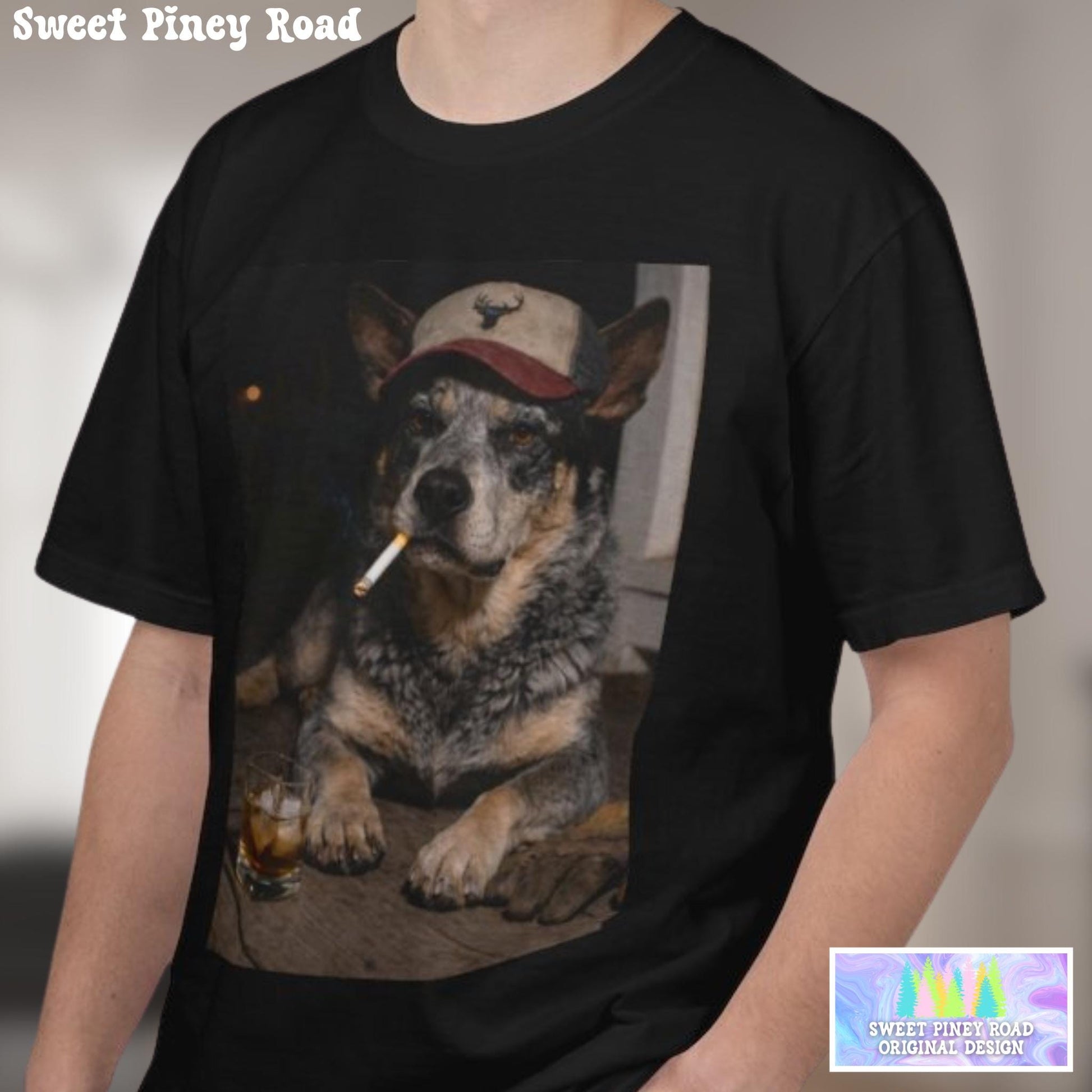 Funny Blue Heeler Shirt, Australian Cattle Dog T-Shirt, Blue Collar Man Gag Gift Tee, Hilarious Meme Humor Comfort Colors® Tshirt