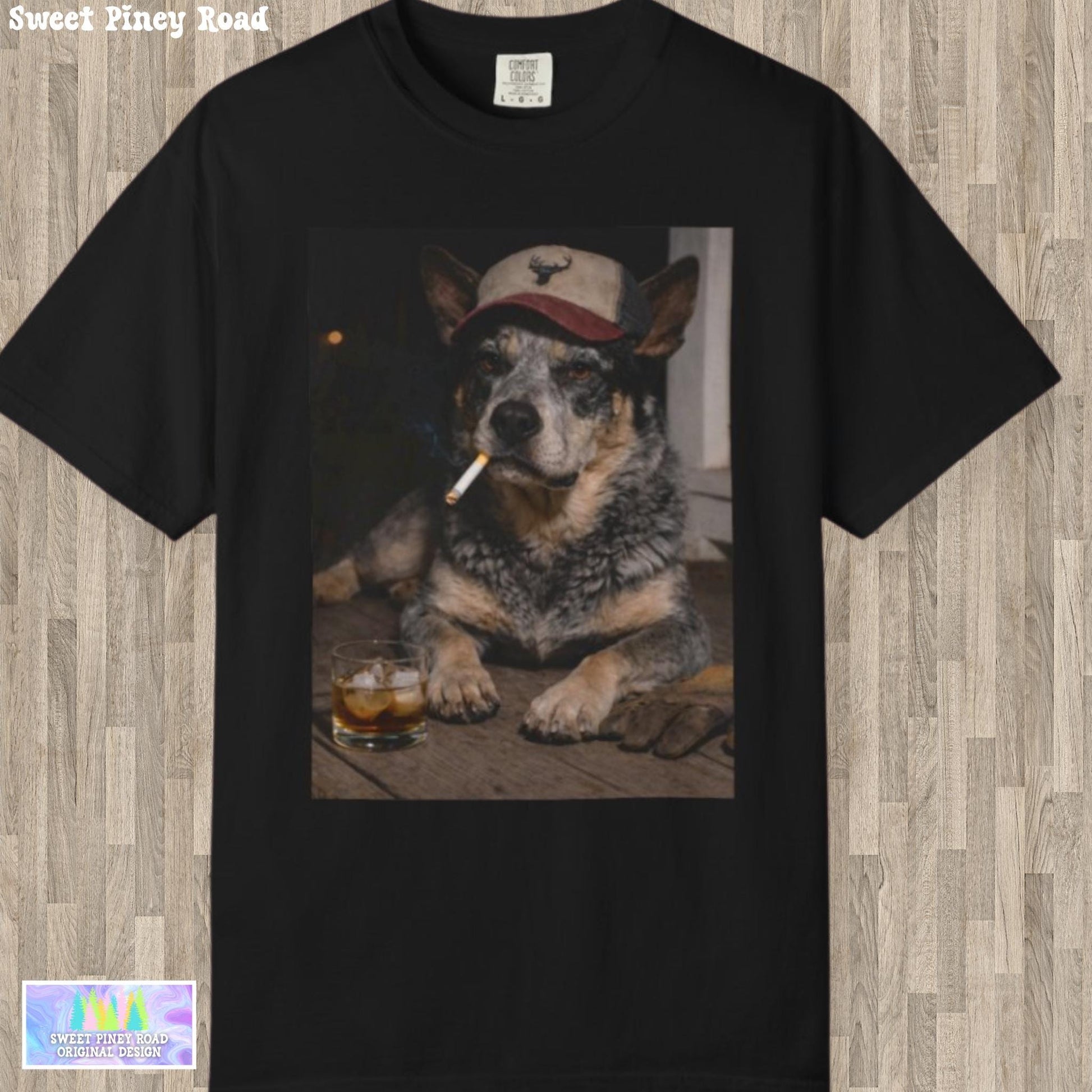 Funny Blue Heeler Shirt, Australian Cattle Dog T-Shirt, Blue Collar Man Gag Gift Tee, Hilarious Meme Humor Comfort Colors® Tshirt