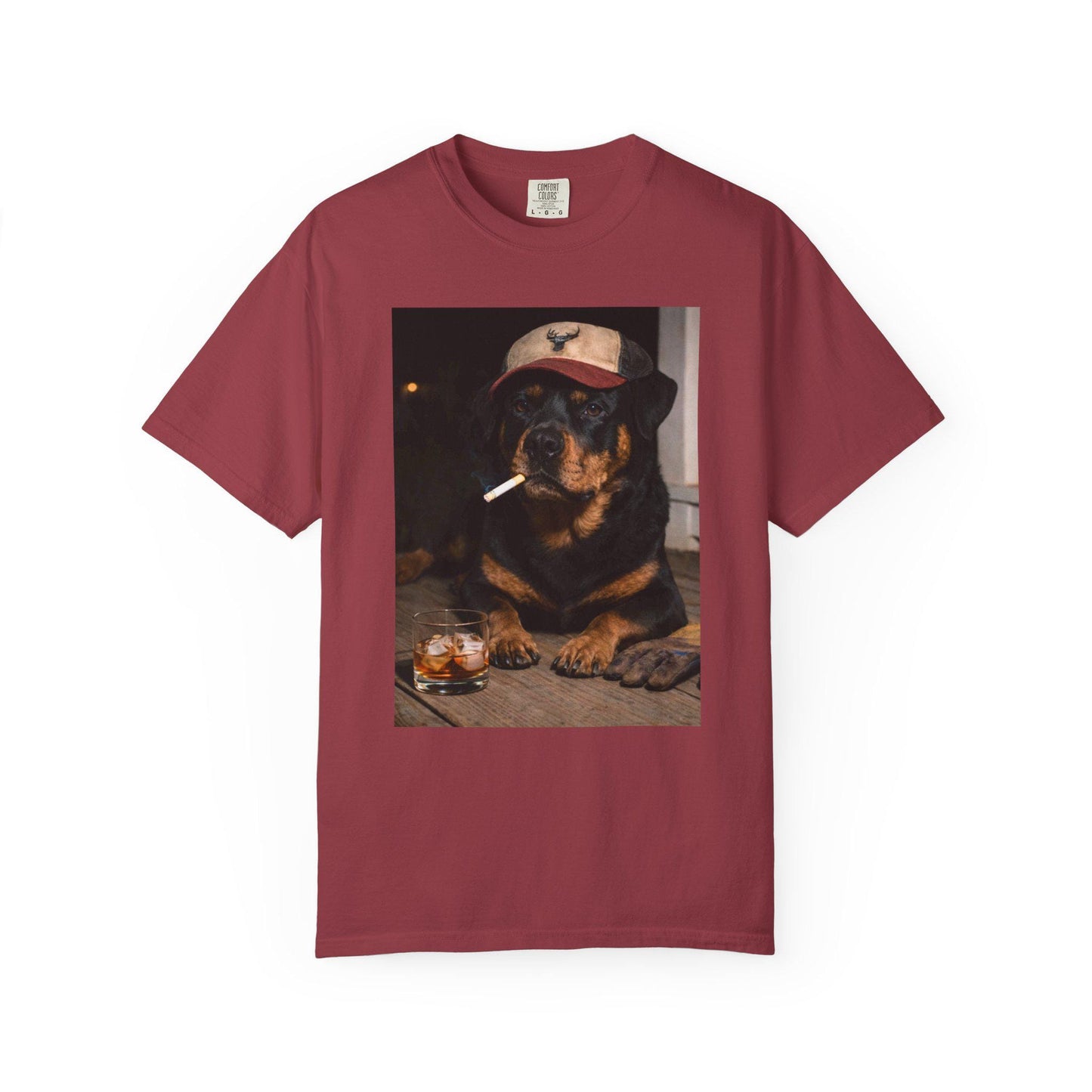 Funny Rottweiler Shirt, Hardworking Dog Dad T-Shirt, Blue Collar Man Gag Gift Tee For Husband, Hilarious Meme Humor Comfort Colors® Tshirt