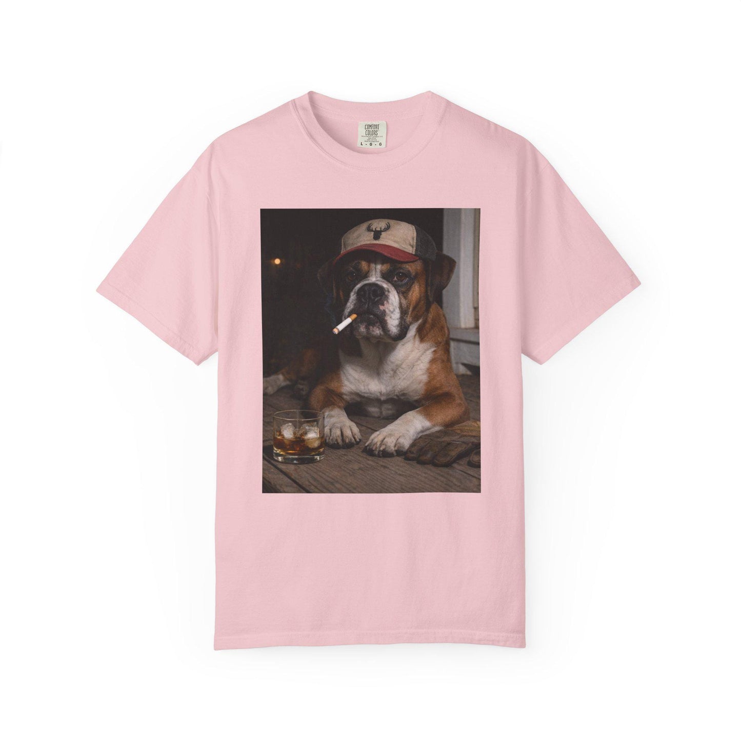 Funny Boxer Shirt, Hardworking Dog T-Shirt, Blue Collar Man Gag Gift Tee For Husband, Hilarious Meme Humor Comfort Colors® Tshirt