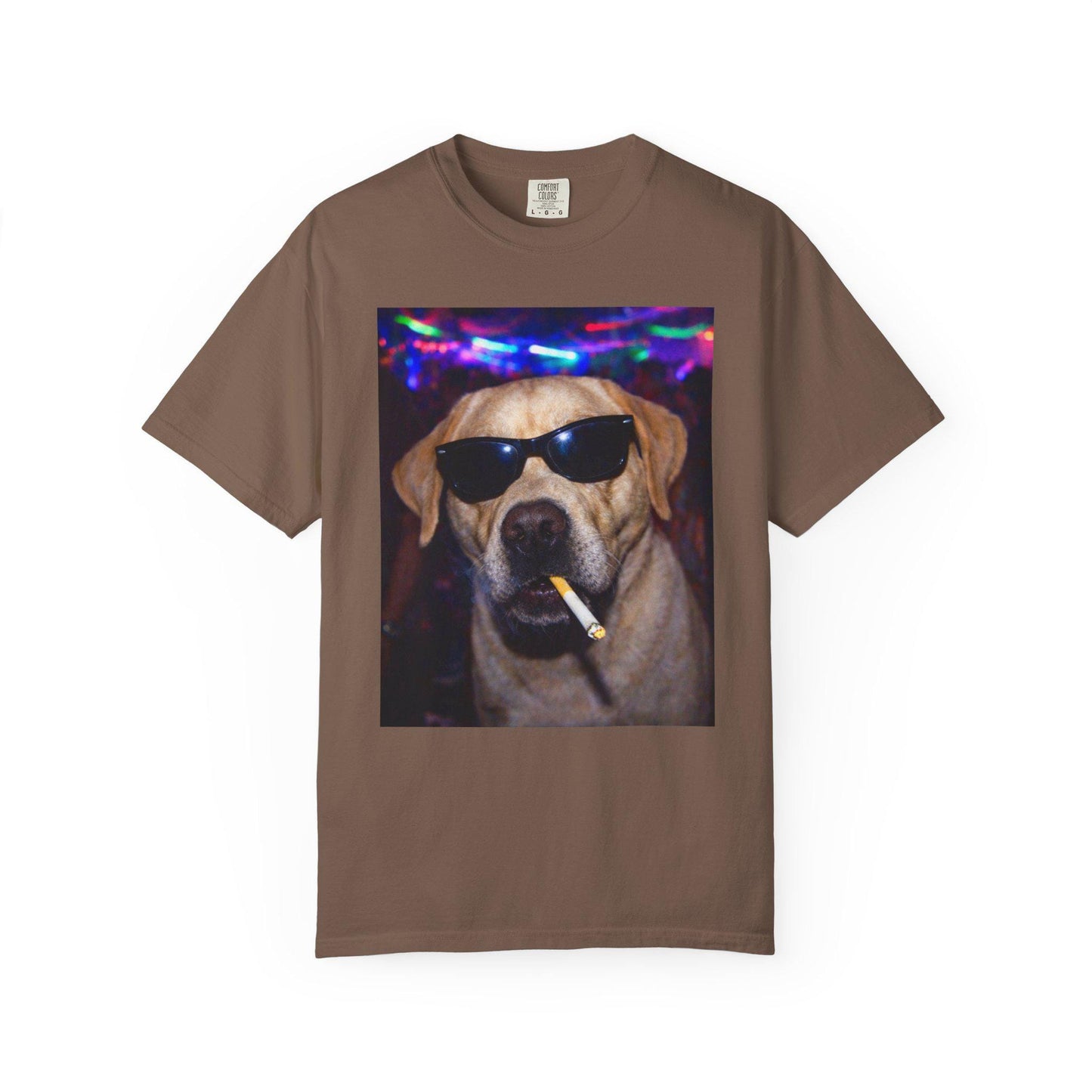 Funny Labrador Retriever Shirt, Hilarious Dogs Smoking Night Club Yellow Lab T-Shirt, Party Animal Tee Gift, I Got That Dog In Me y2k Tshirt