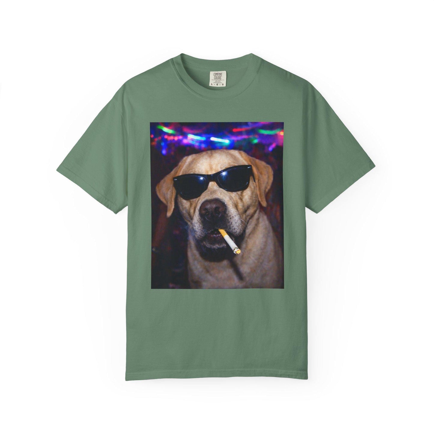 Funny Labrador Retriever Shirt, Hilarious Dogs Smoking Night Club Yellow Lab T-Shirt, Party Animal Tee Gift, I Got That Dog In Me y2k Tshirt
