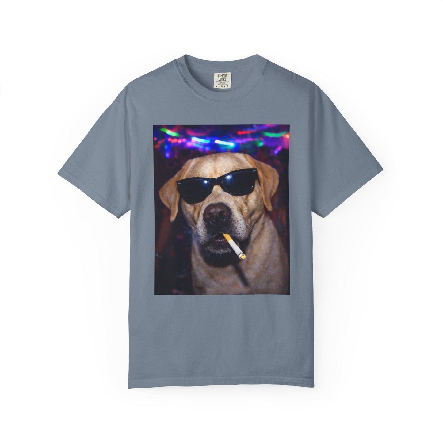 Funny Labrador Retriever Shirt, Hilarious Dogs Smoking Night Club Yellow Lab T-Shirt, Party Animal Tee Gift, I Got That Dog In Me y2k Tshirt