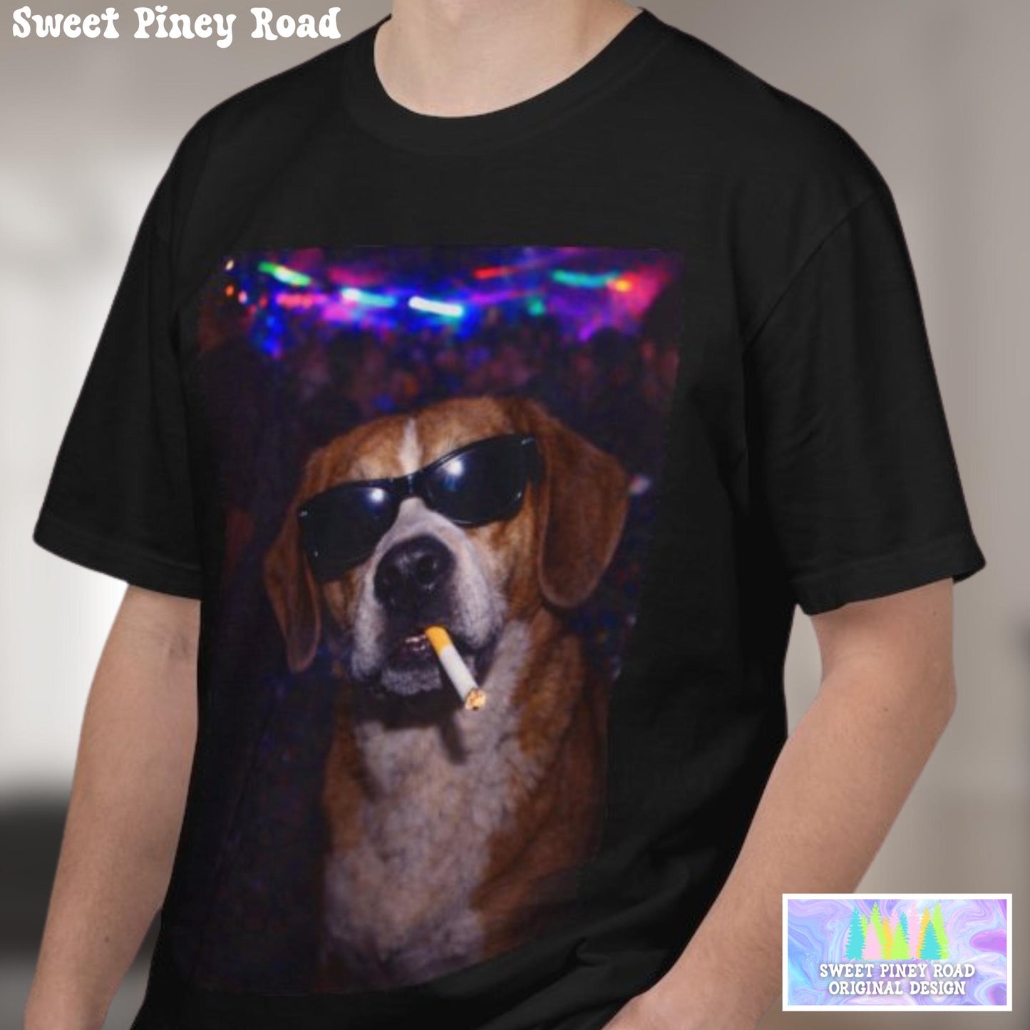 Funny Beagle Shirt, Hilarious Dogs Smoking Night Club T-Shirt, Party Animal Tee Gift, I Got That Dog In Me y2k Tshirt, Rave Attire