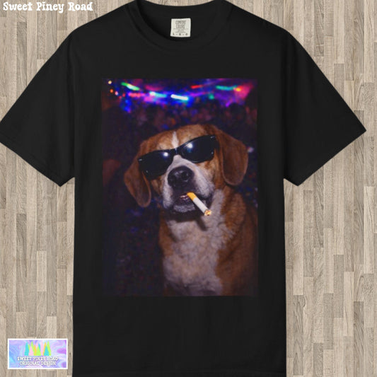 Funny Beagle Shirt, Hilarious Dogs Smoking Night Club T-Shirt, Party Animal Tee Gift, I Got That Dog In Me y2k Tshirt, Rave Attire