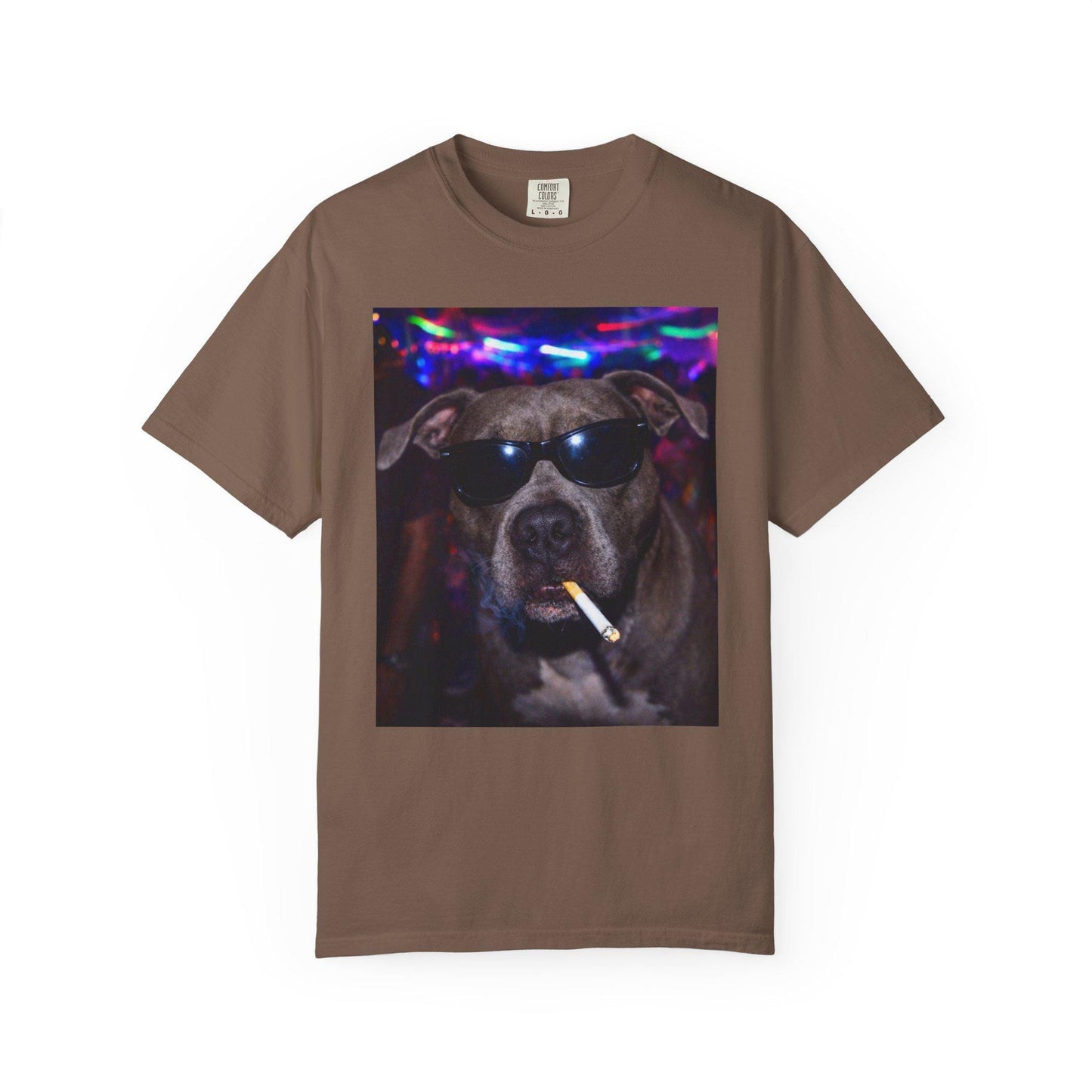 Funny Pitbull Shirt, Hilarious Bully Dogs Smoking Night Club T-Shirt, Party Animal Tee Gift, I Got That Dog In Me y2k Rave Themed Tshirt